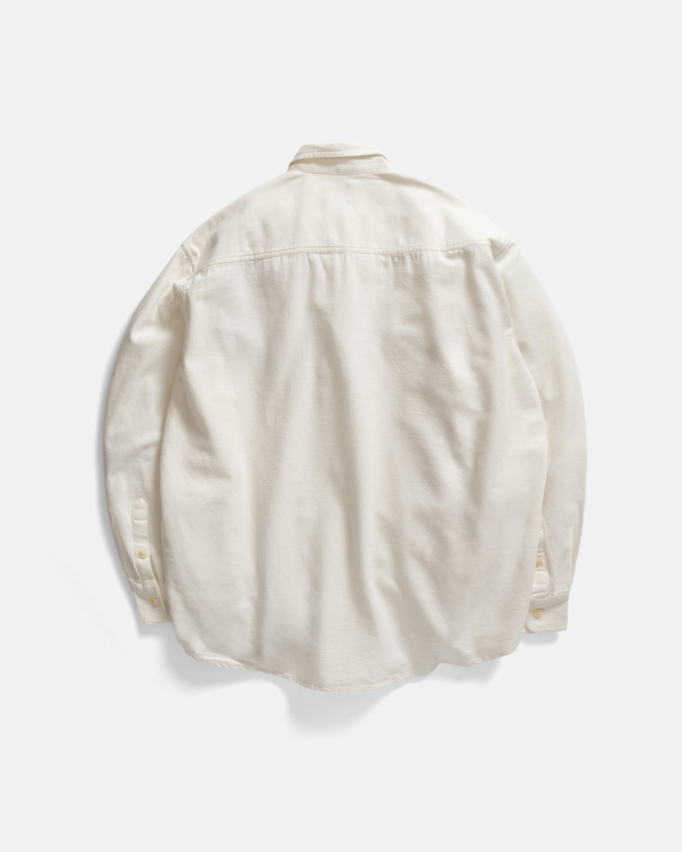 ヨンファ コットンナイロンレギュラーカラーオーバーシャツ F ホワイト /CX Y's BORN PRODUCT] THIN COTTON TWILL HALF SLEEVE BOX SHIRT(S White