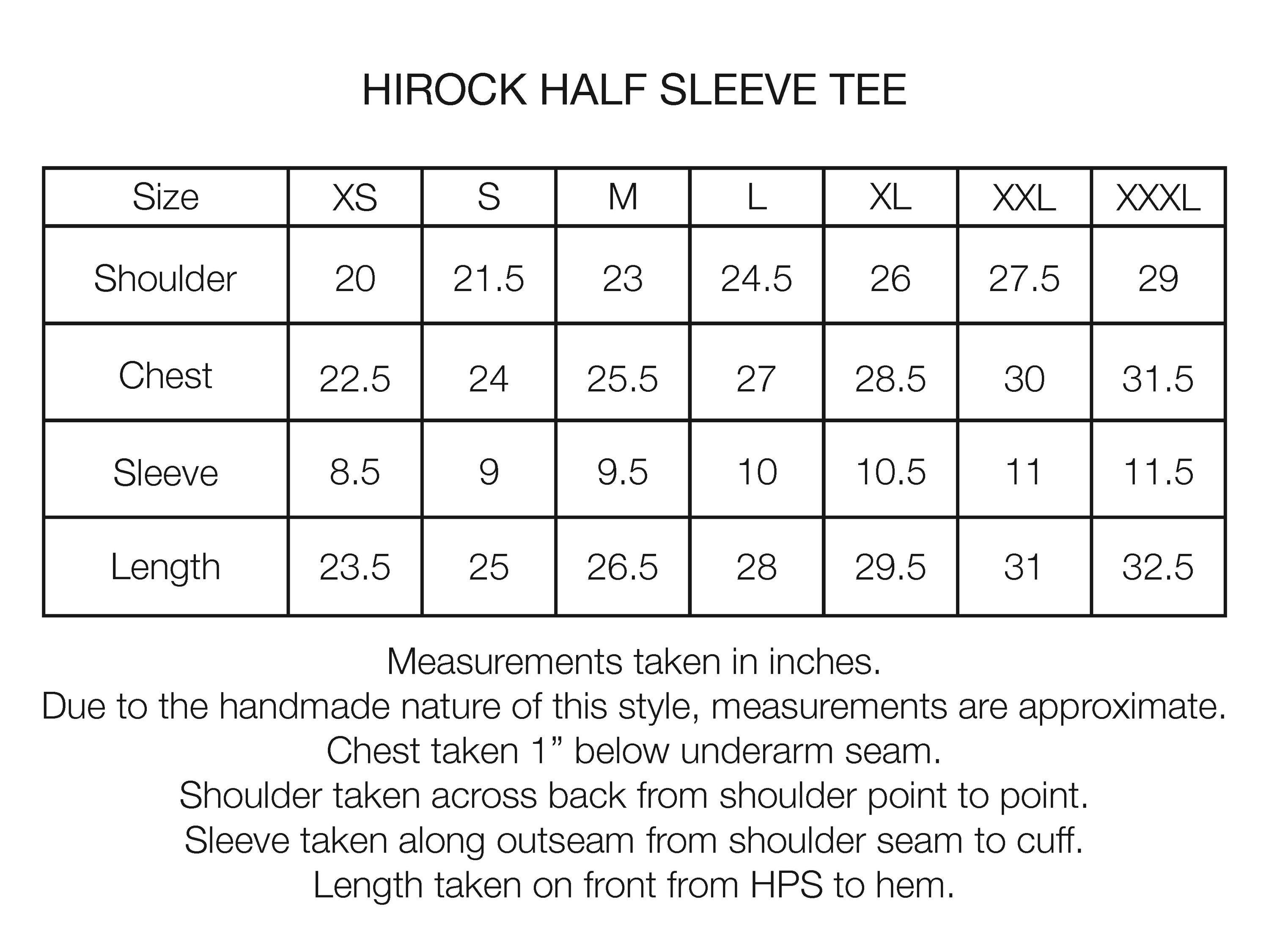 HIROCK HALF SLEEVE CREWNECK - SALT HEAVYWEIGHT COTTON JERSEY
