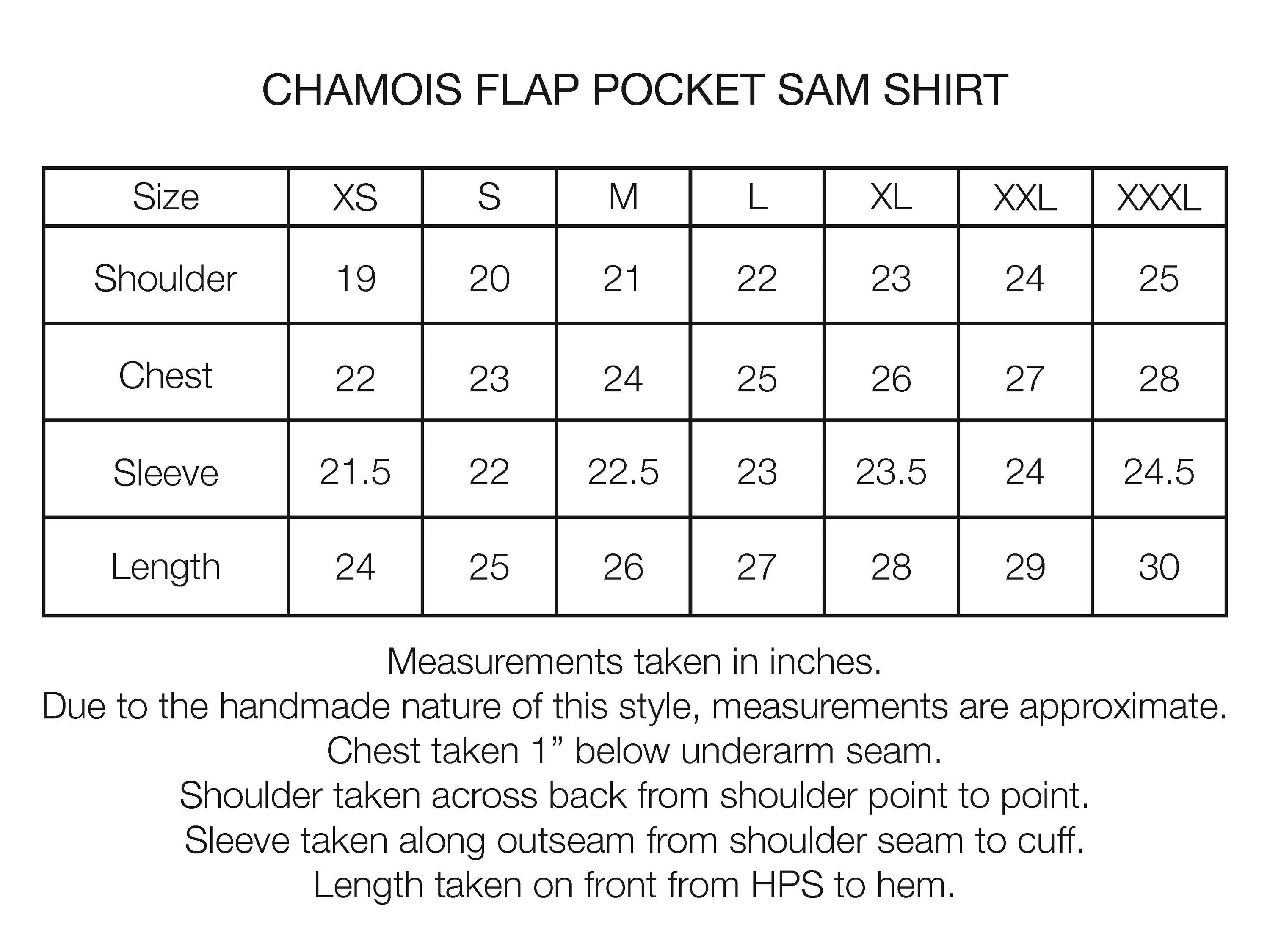 CHAMOIS FLAP POCKET SAM SHIRT - UNDYED / MORNING SKY HANDLOOM COTTON CHAMBRAY