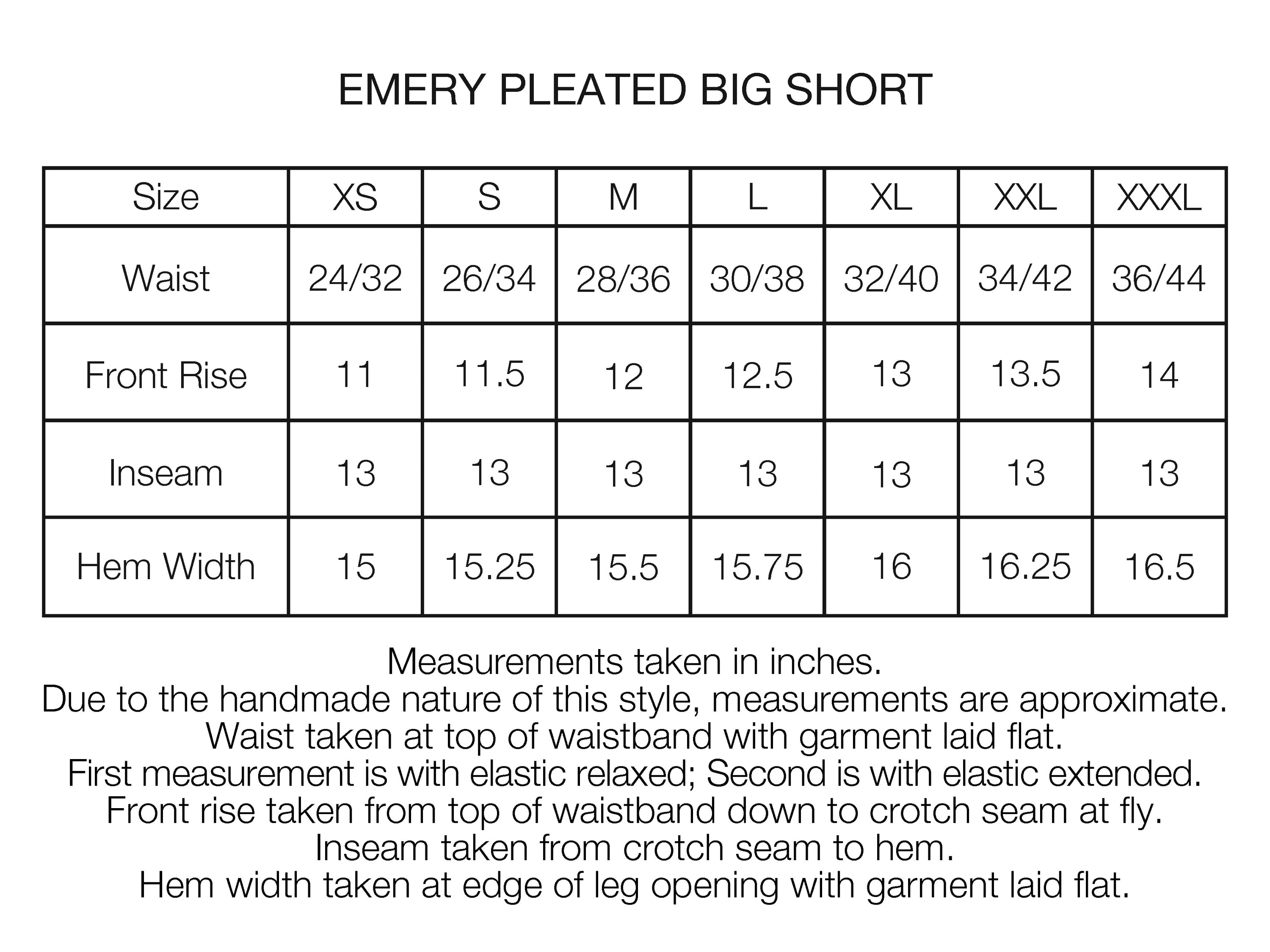 EMERY PLEATED BIG SHORTS - BLACK LINEN TWILL