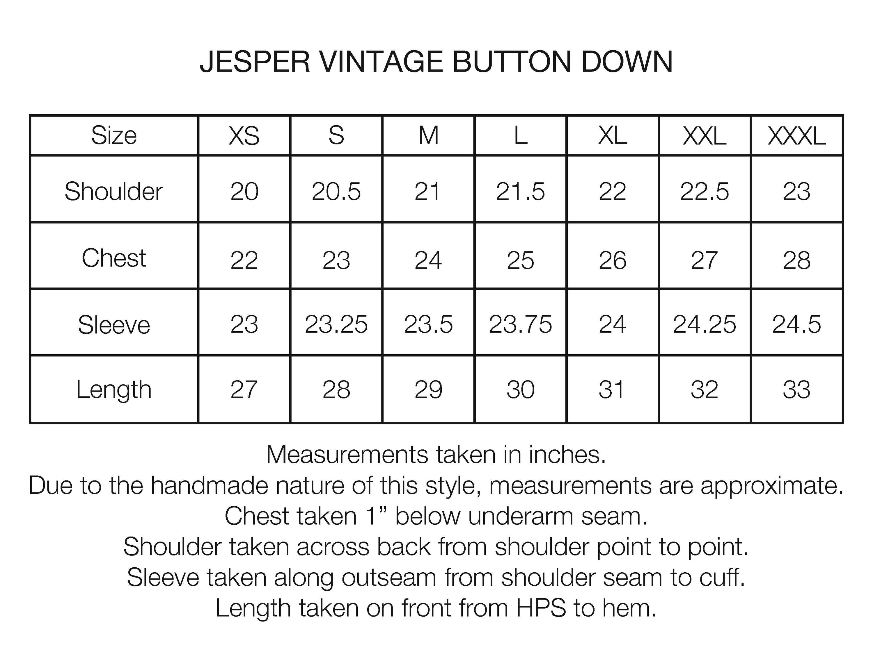 JESPER VINTAGE BUTTON DOWN SHIRT - WHITE FEATHERWEIGHT KHADI COTTON