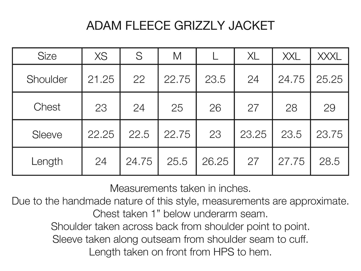 ADAM GRIZZLY FLEECE - BLACK DEEP PILE ORGANIC COTTON FLEECE / EXPLODED RIPSTOP COTTON