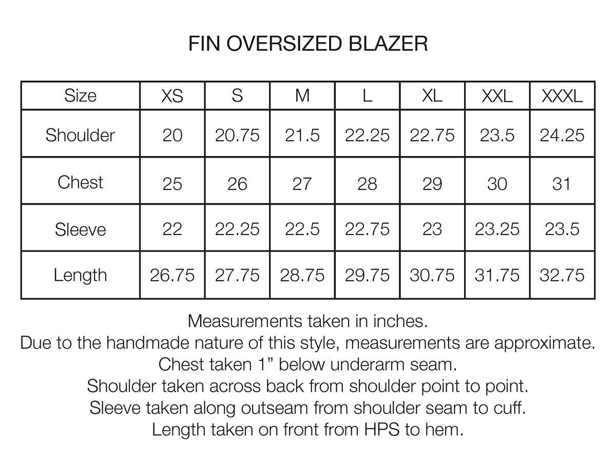FIN OVERSIZED BLAZER - MIDNIGHT MIDNIGHT NAVY COTTON TWILL