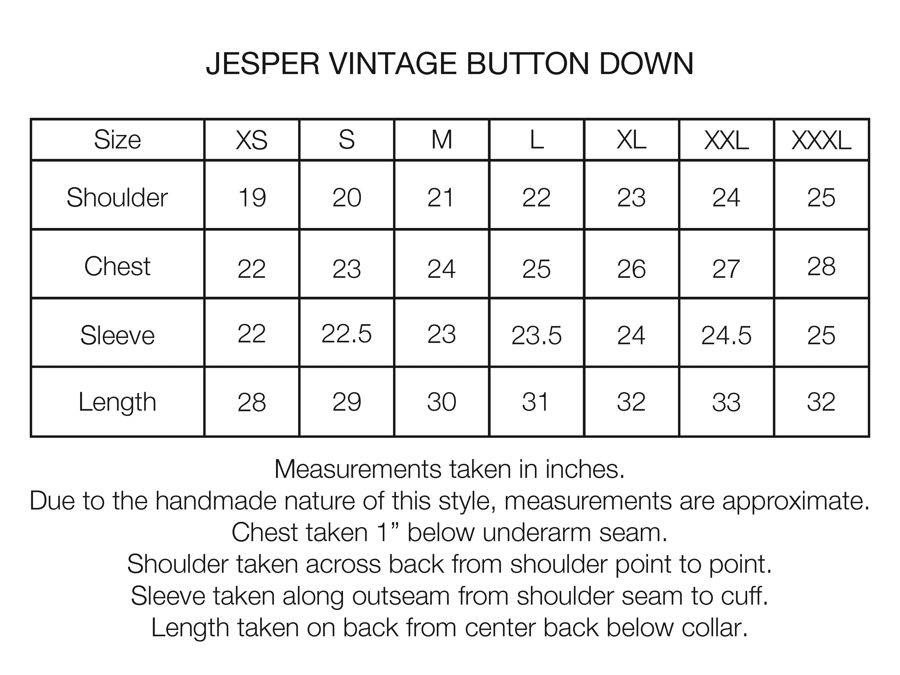 JESPER VINTAGE BUTTON DOWN SHIRT - BLACK PIGMENT DYED OXFORD CLOTH