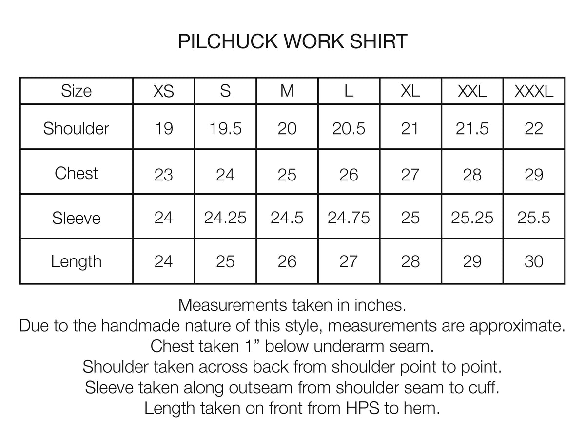 PILCHUCK WORK SHIRT - SALT / BRONZE / MOSS DIAMONDWEAVE HEAVYWEIGHT BRUSHED COTTON FLANNEL