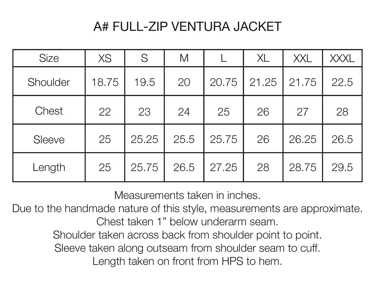 A# FULL-ZIP VENTURA JACKET - HAND SCREENED WOODLAND A# CAMO 19oz. ALL COTTON LOOPBACK TERRY FLEECE