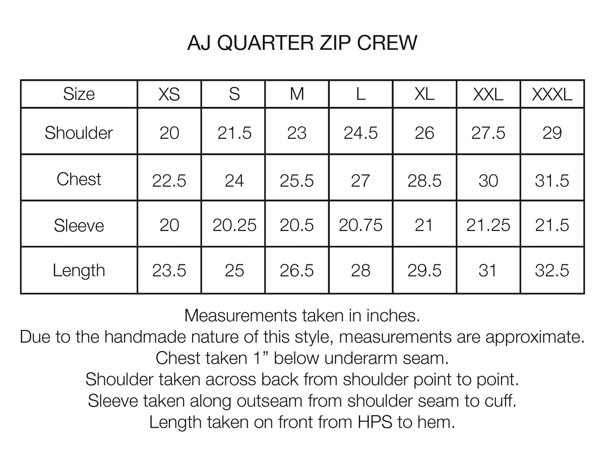 AJ QUARTER ZIP CREW - CRIMSON / SALT BLOCK PRINTED CHECKERBOARD COTTON THERMAL