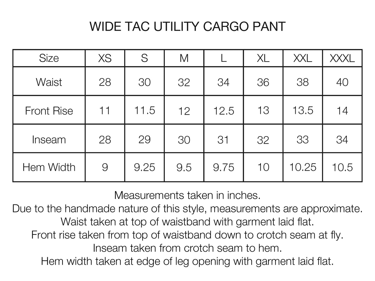 WIDE TAC UTILITY CARGO PANT - BLACK / JAPANESE KHAKI DOUBLE-DYE COTTON/NYLON RIPSTOP