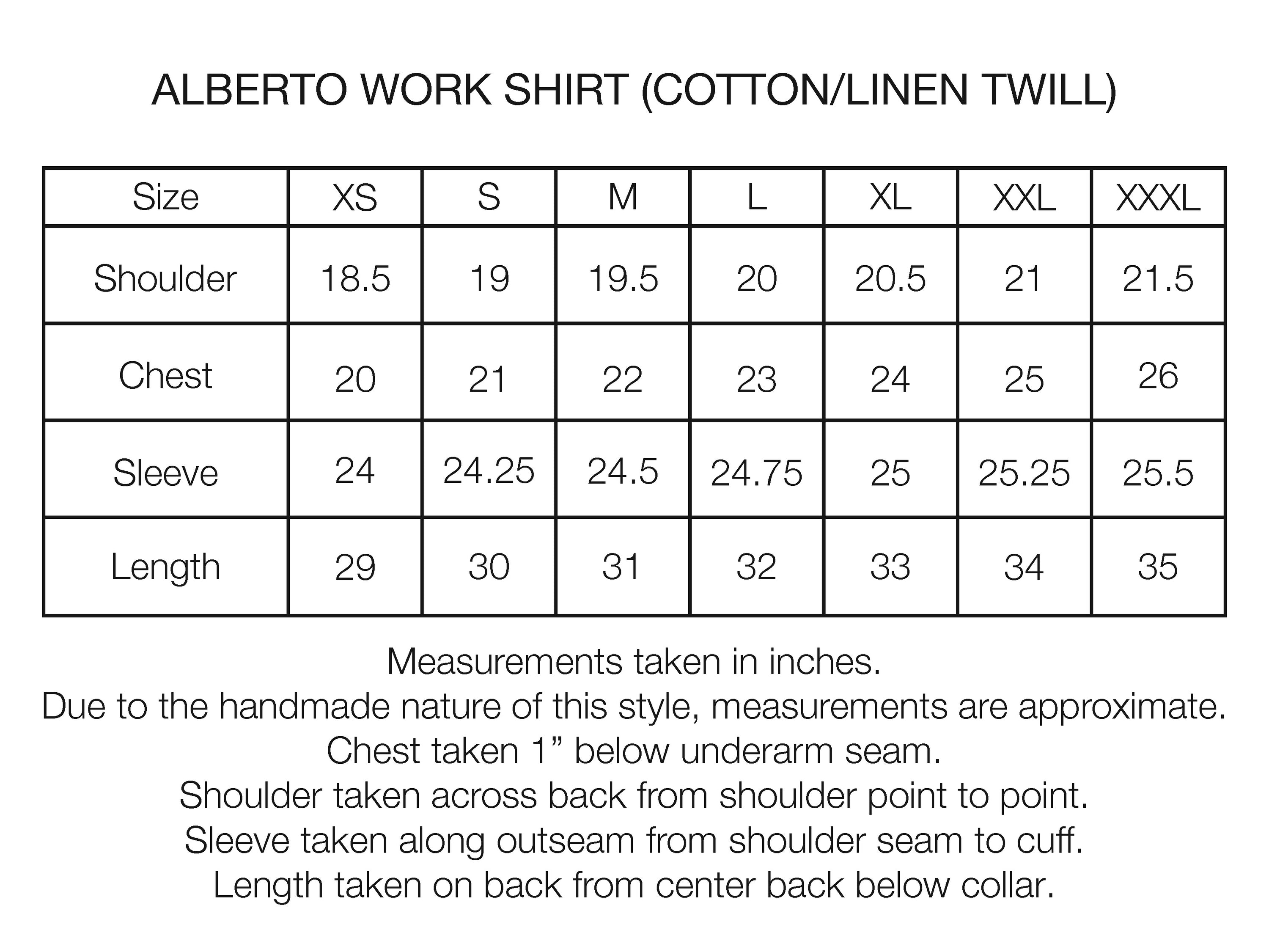 ALBERTO "PER LAVORO" SHIRT - CHOCOLATE / BLACK WOOL AND LINEN KHADI TWILL