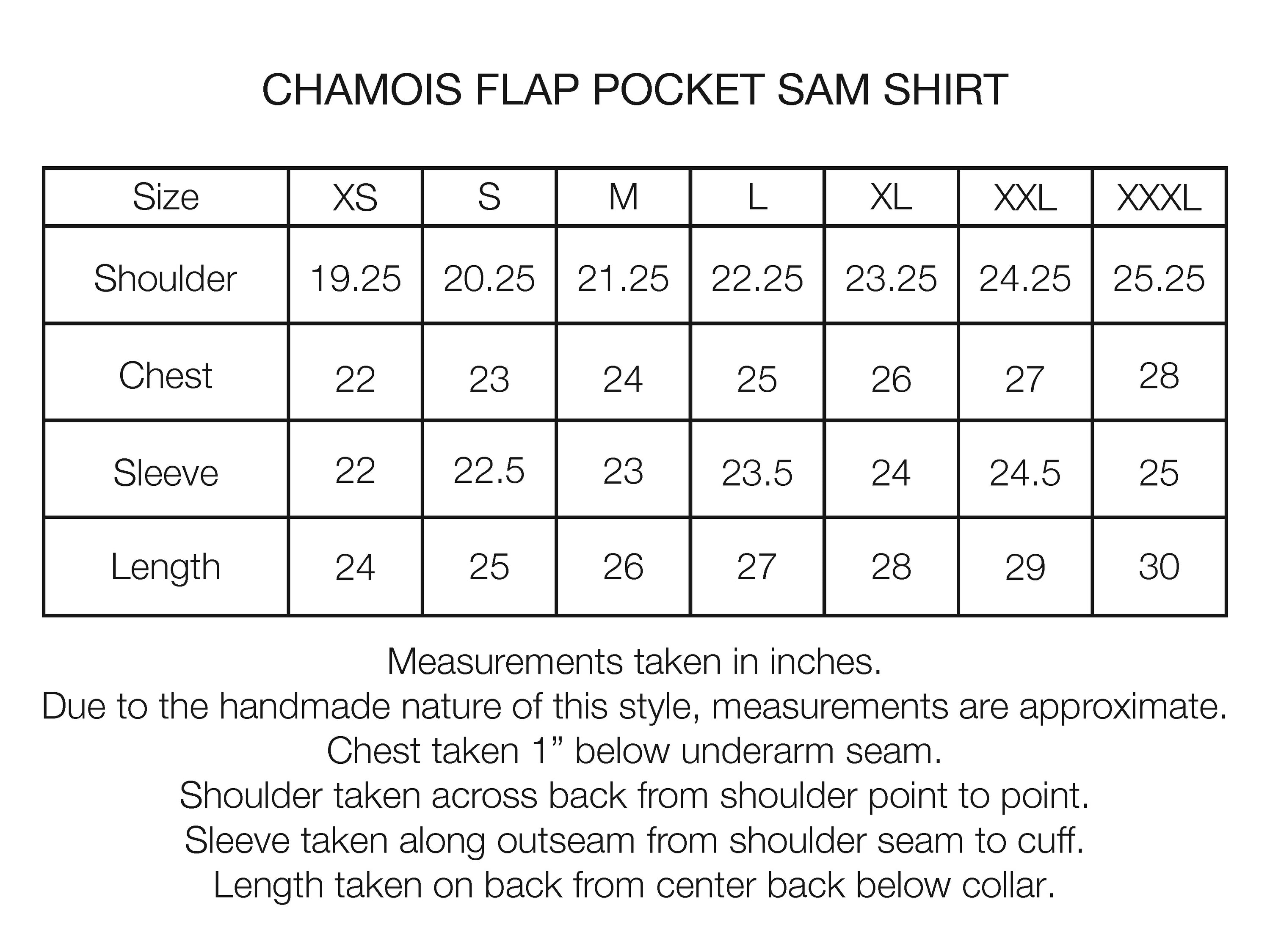 CHAMOIS FLAP POCKET SAM SHIRT - STORM GRAY / BLACK DOUBLE GAUZE COTTON
