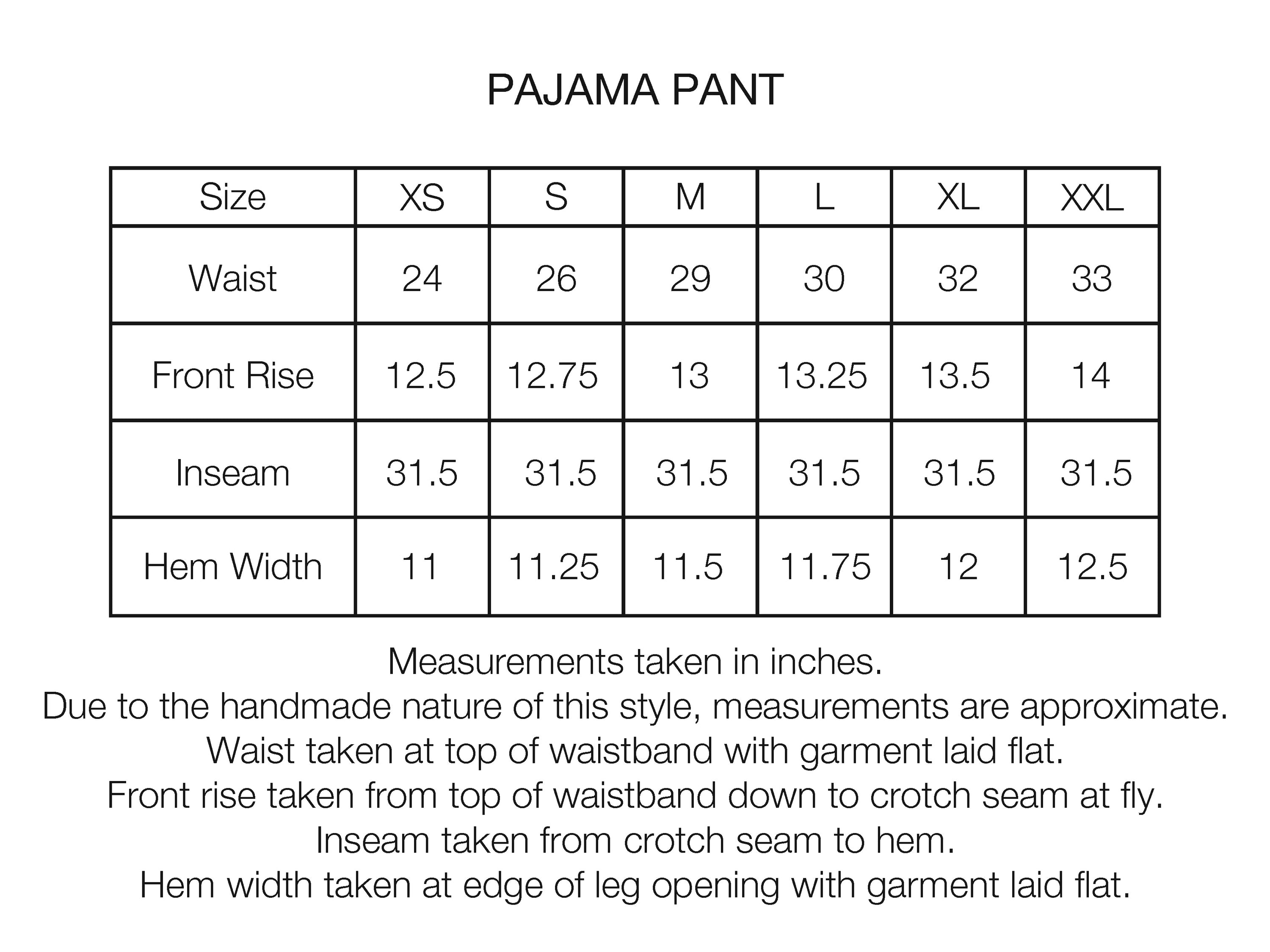 DORMIRE PYJAMA PANT - ECRU / WASHED INDIGO HAND-BLOCKPRINTED SUVIN COTTON