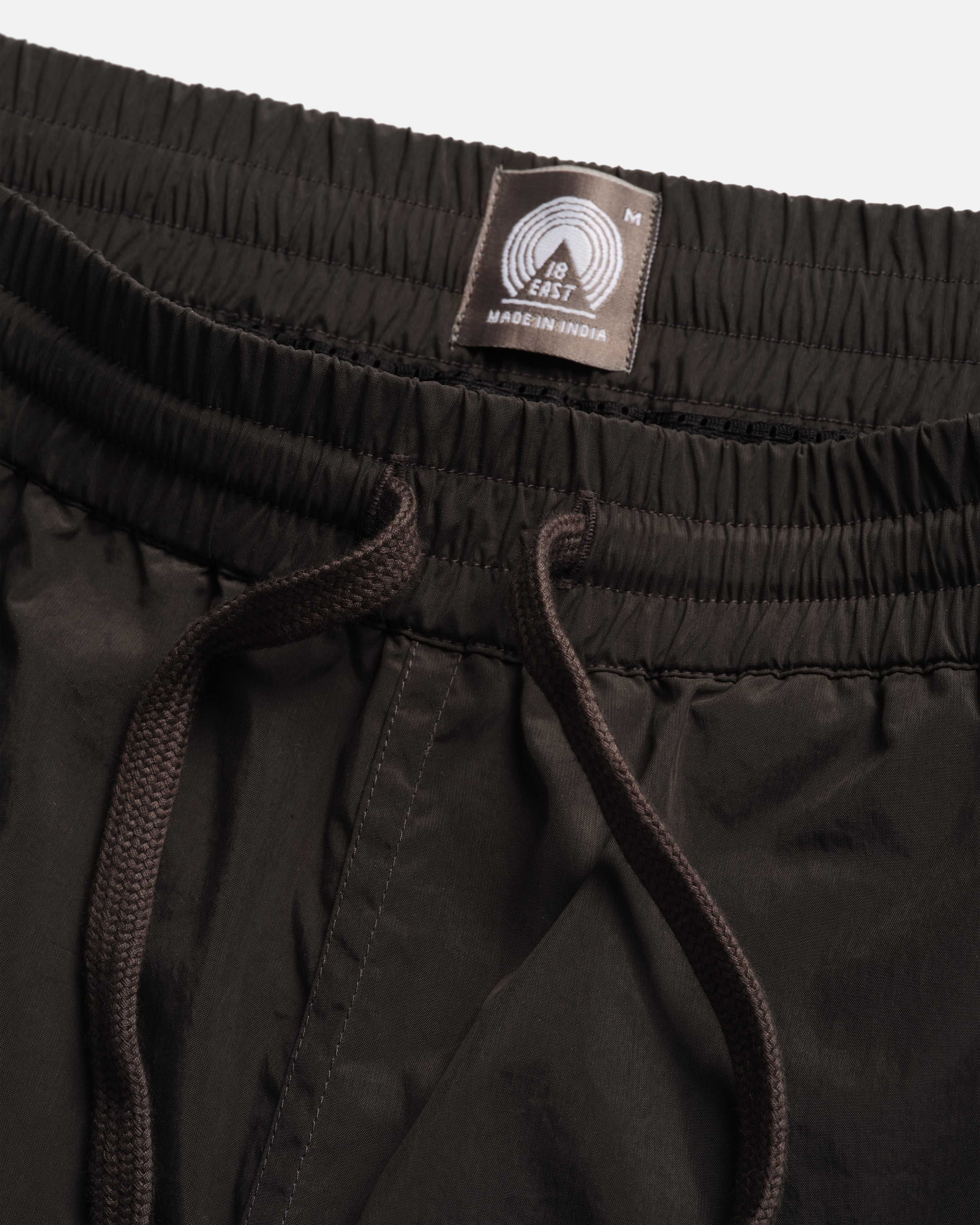 DOCK SWIM TRUNKS - WASHED BLACK WATER-REPELLENT NYLON