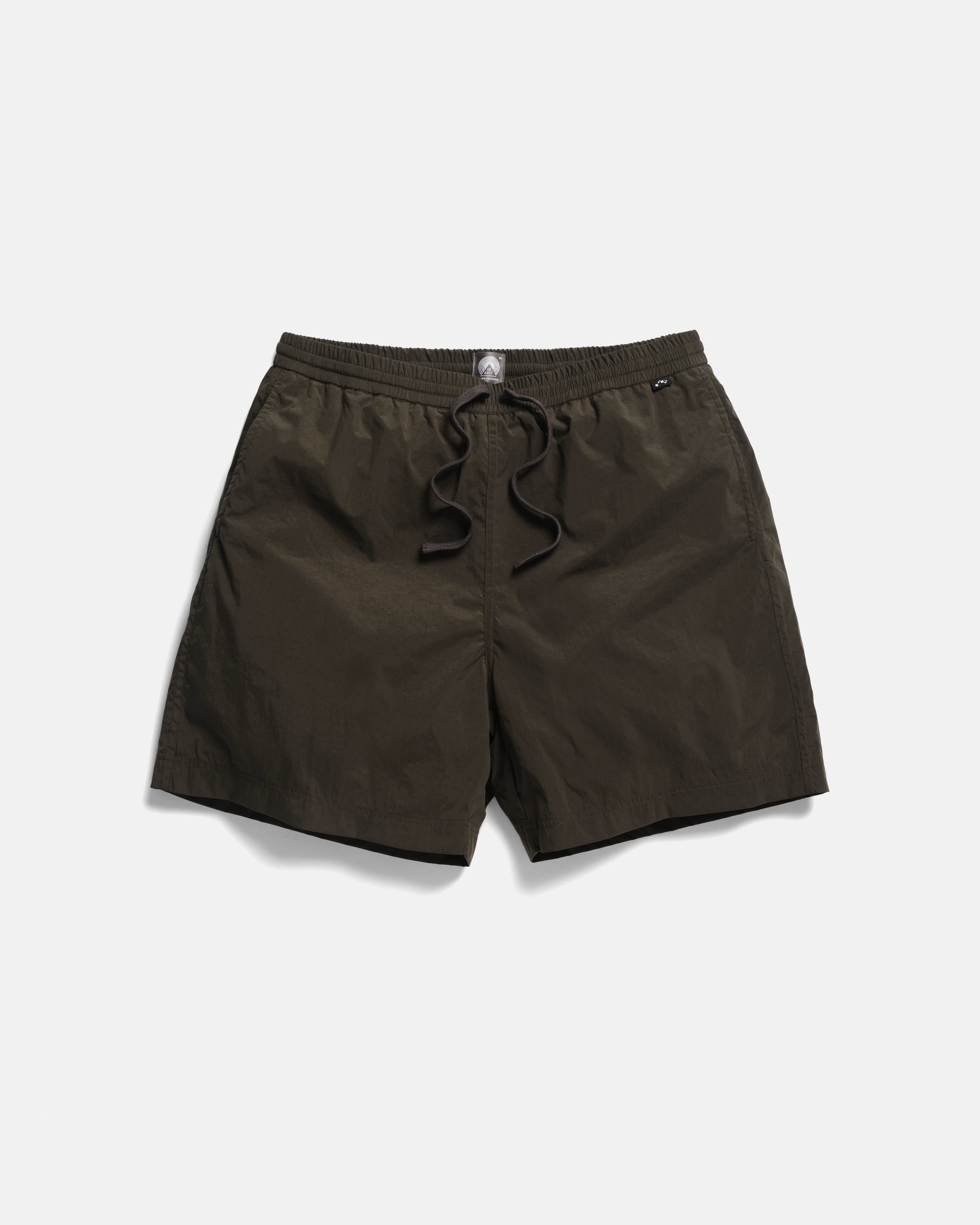 DOCK SWIM TRUNKS - DEEP OLIVE WATER-REPELLENT NYLON