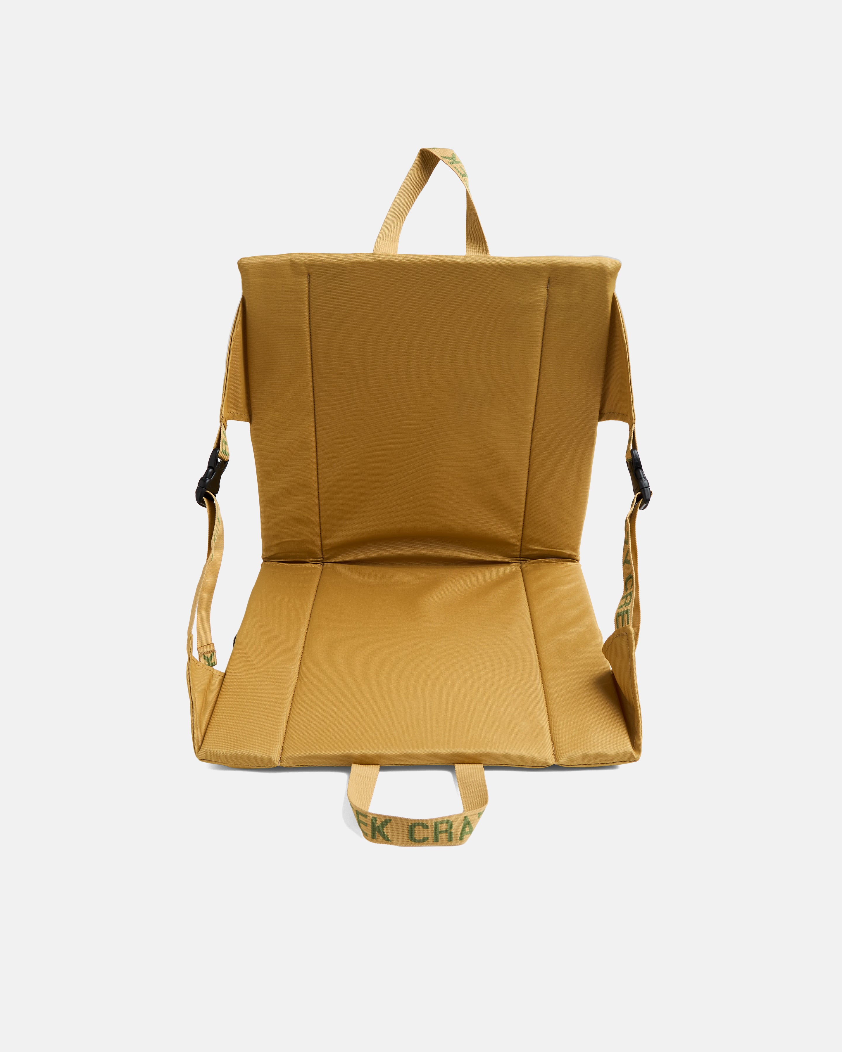 "ALL-SEASON OUTDOOR" CRAZY CREEK ORIGINAL CAMPING CHAIR - COYOTE / BLACK 600D WATER-REPELLENT POLYESTER