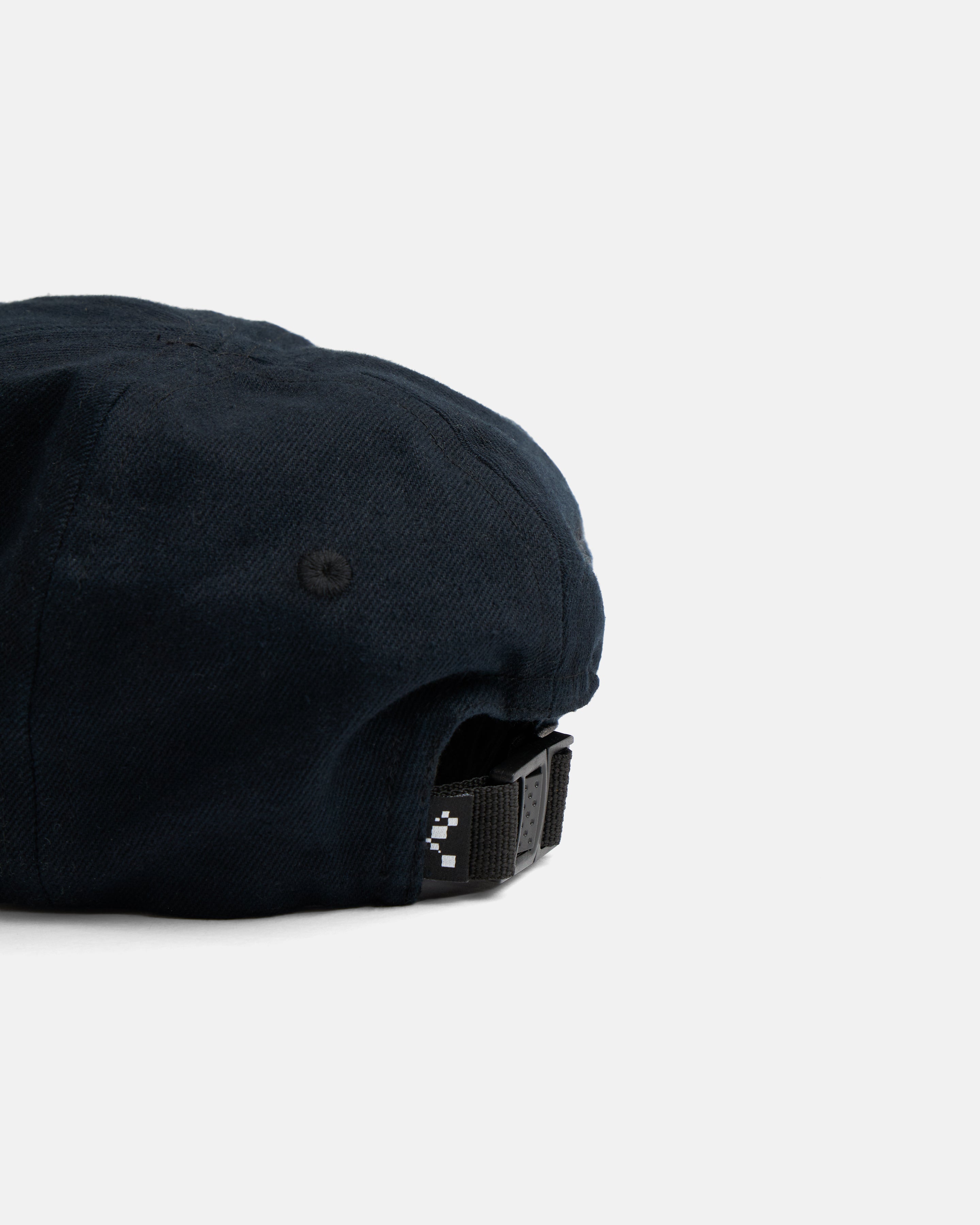 "TREASURE ISLAND" CANOE TRIP STOWE 5 PANEL HAT - MIDNIGHT NAVY HEAVY COTTON TWILL