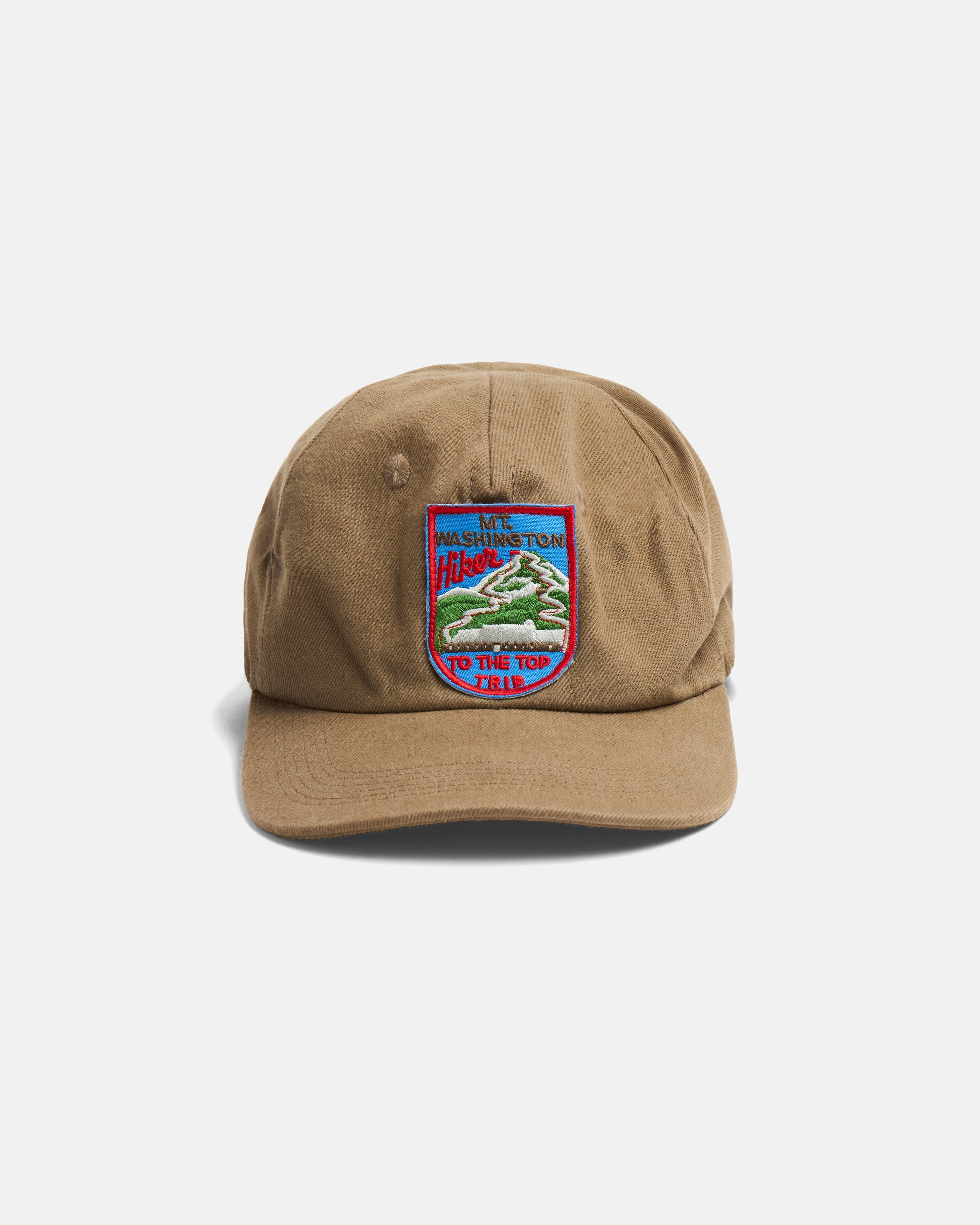 "MT. WASHINGTON" BACKPACKING TRIP STOWE 5 PANEL HAT - BRITISH KHAKI HEAVY COTTON TWILL