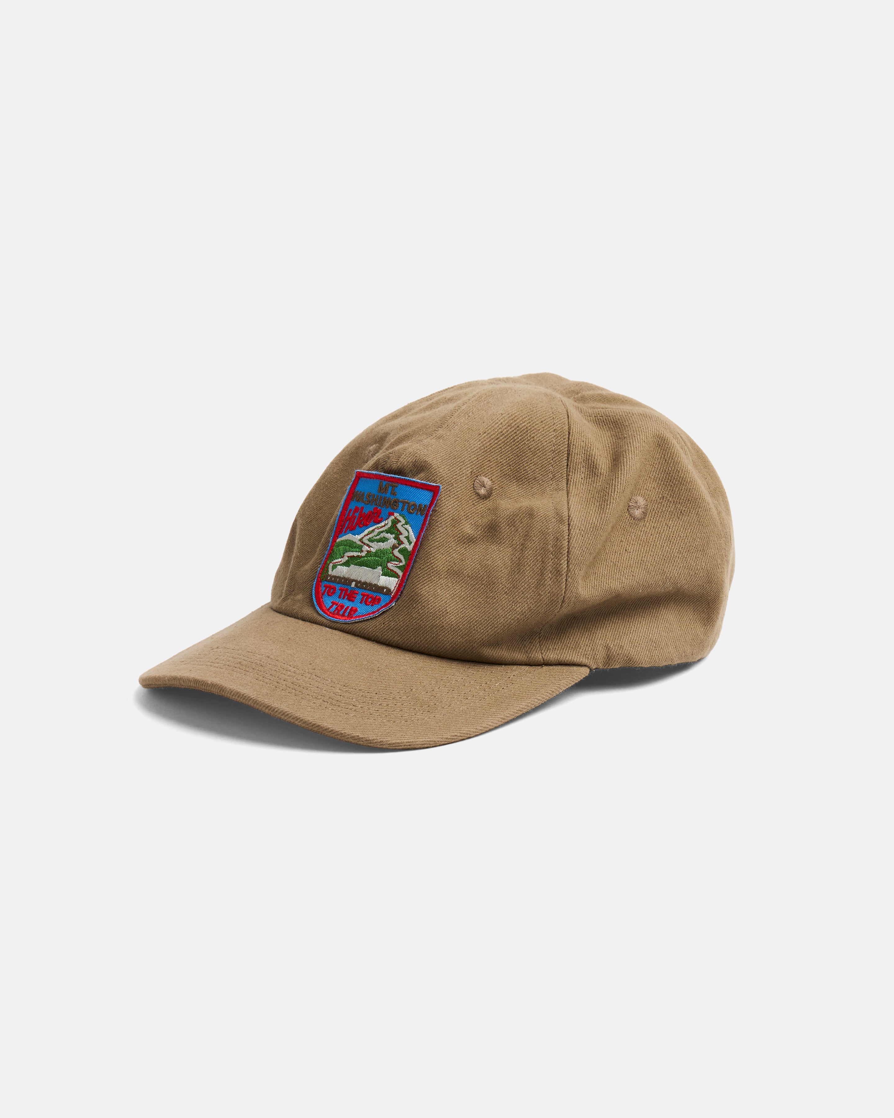 "MT. WASHINGTON" BACKPACKING TRIP STOWE 5 PANEL HAT - BRITISH KHAKI HEAVY COTTON TWILL
