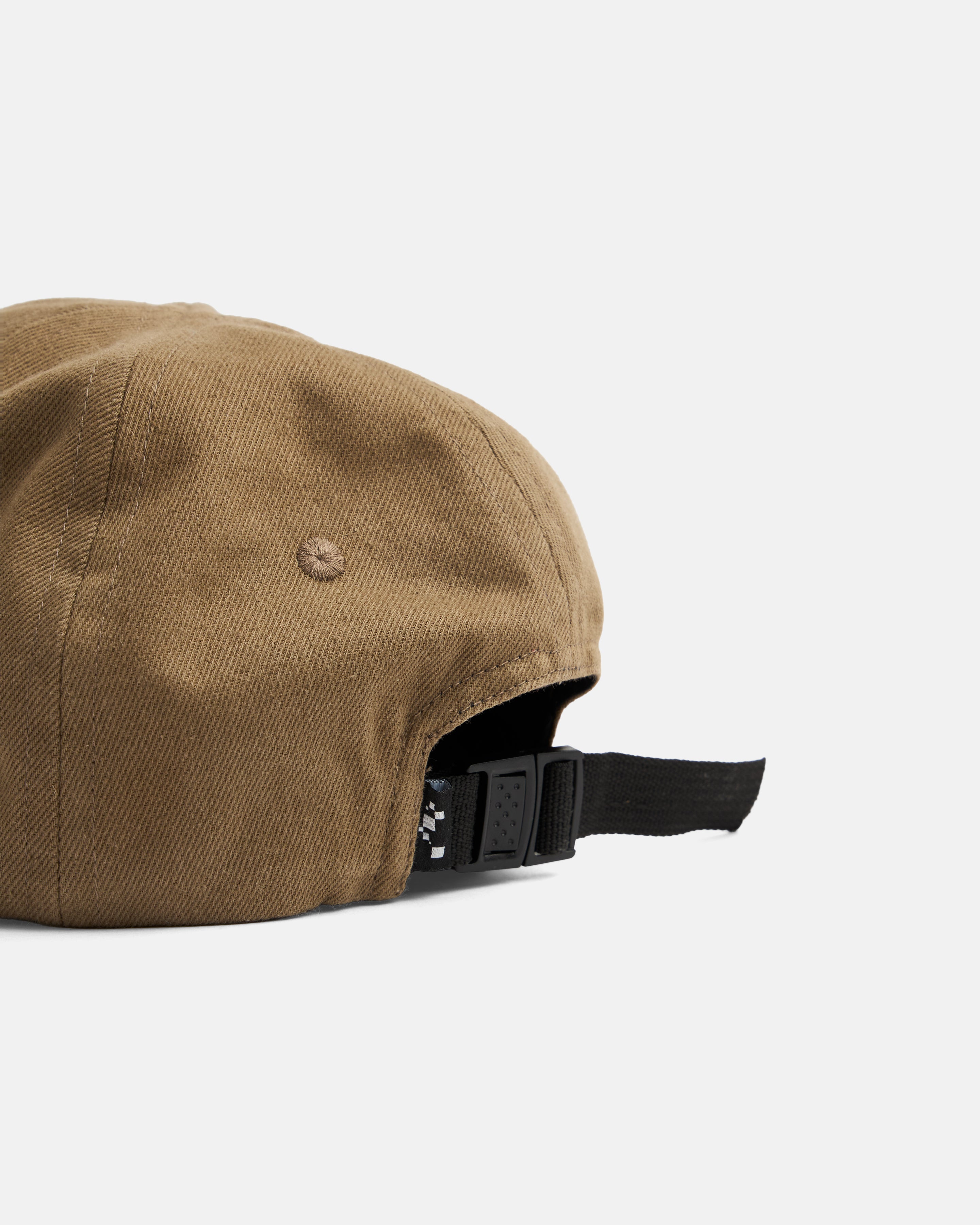 "MT. WASHINGTON" BACKPACKING TRIP STOWE 5 PANEL HAT - BRITISH KHAKI HEAVY COTTON TWILL