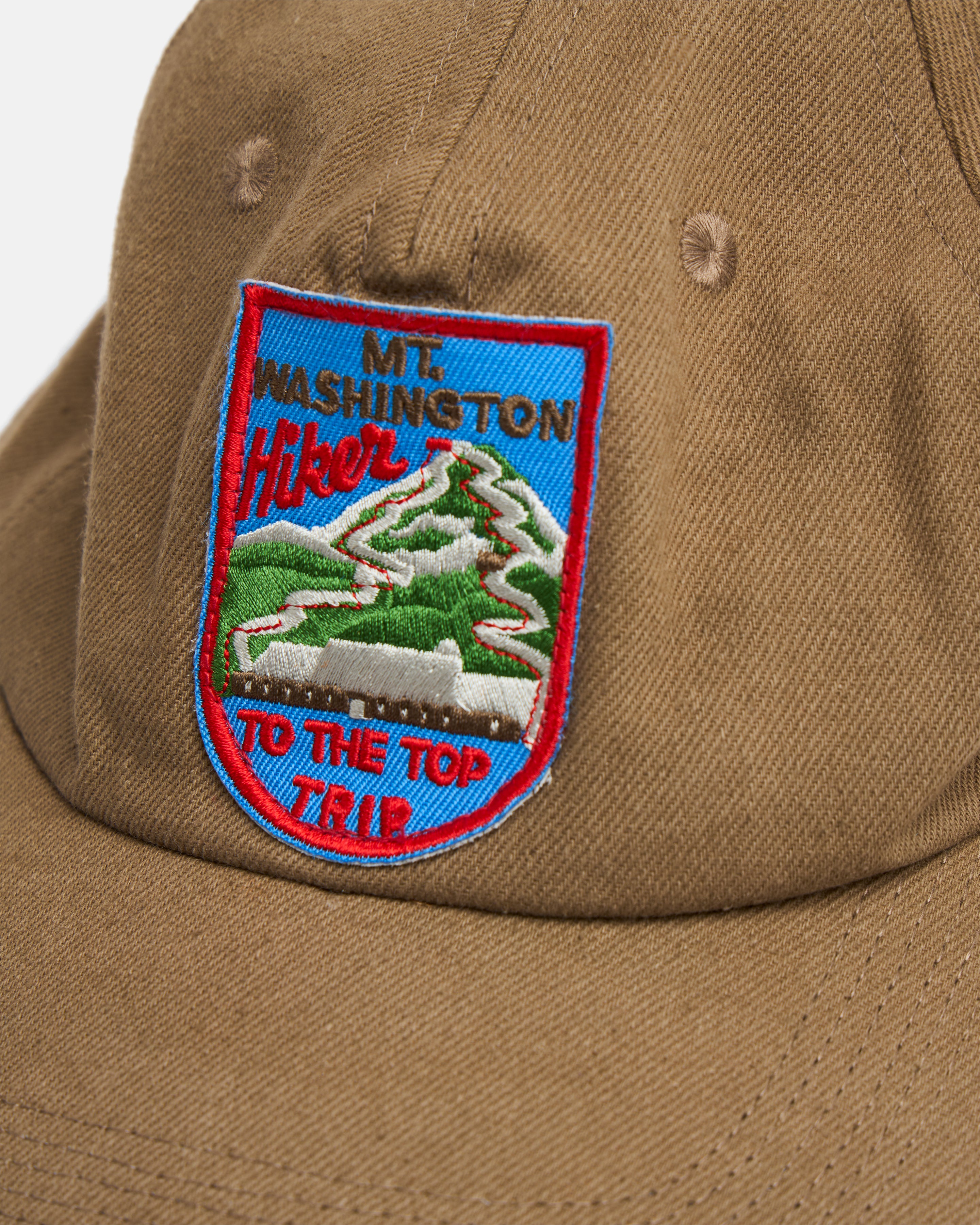 "MT. WASHINGTON" BACKPACKING TRIP STOWE 5 PANEL HAT - BRITISH KHAKI HEAVY COTTON TWILL
