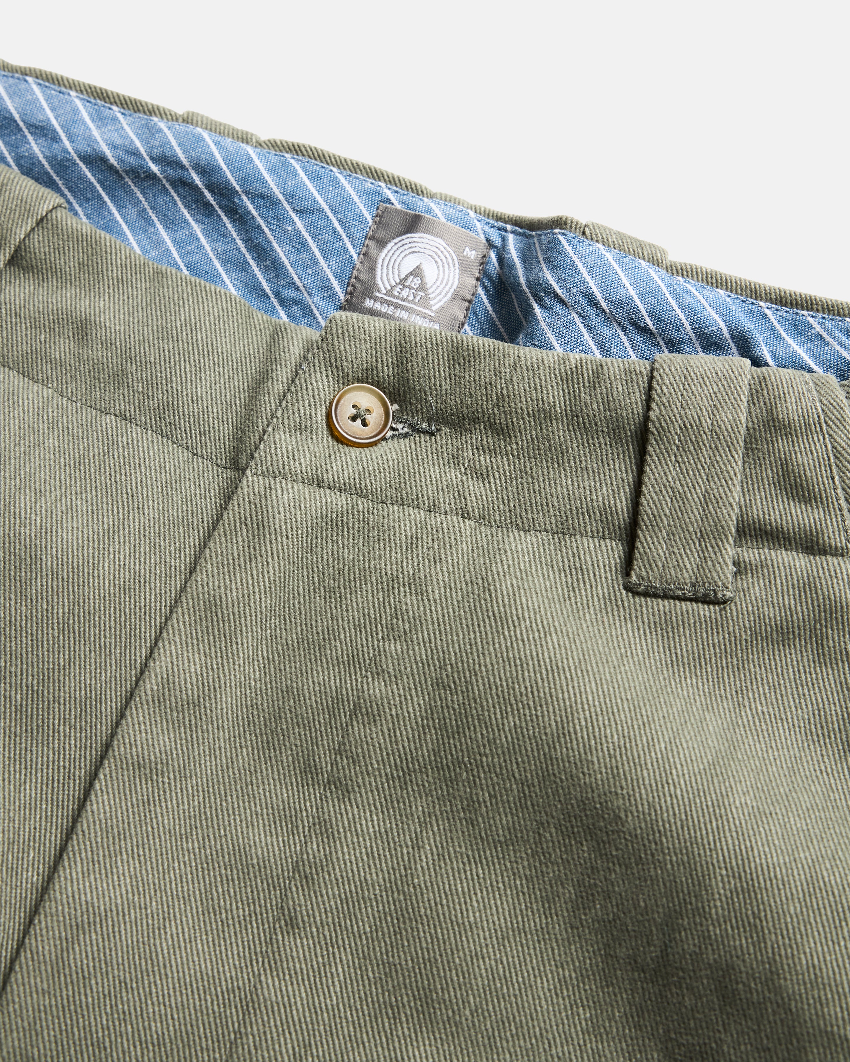 ROSSI CHINO - DRIED SAGE BRUSHED HEATHER CAVALRY TWILL