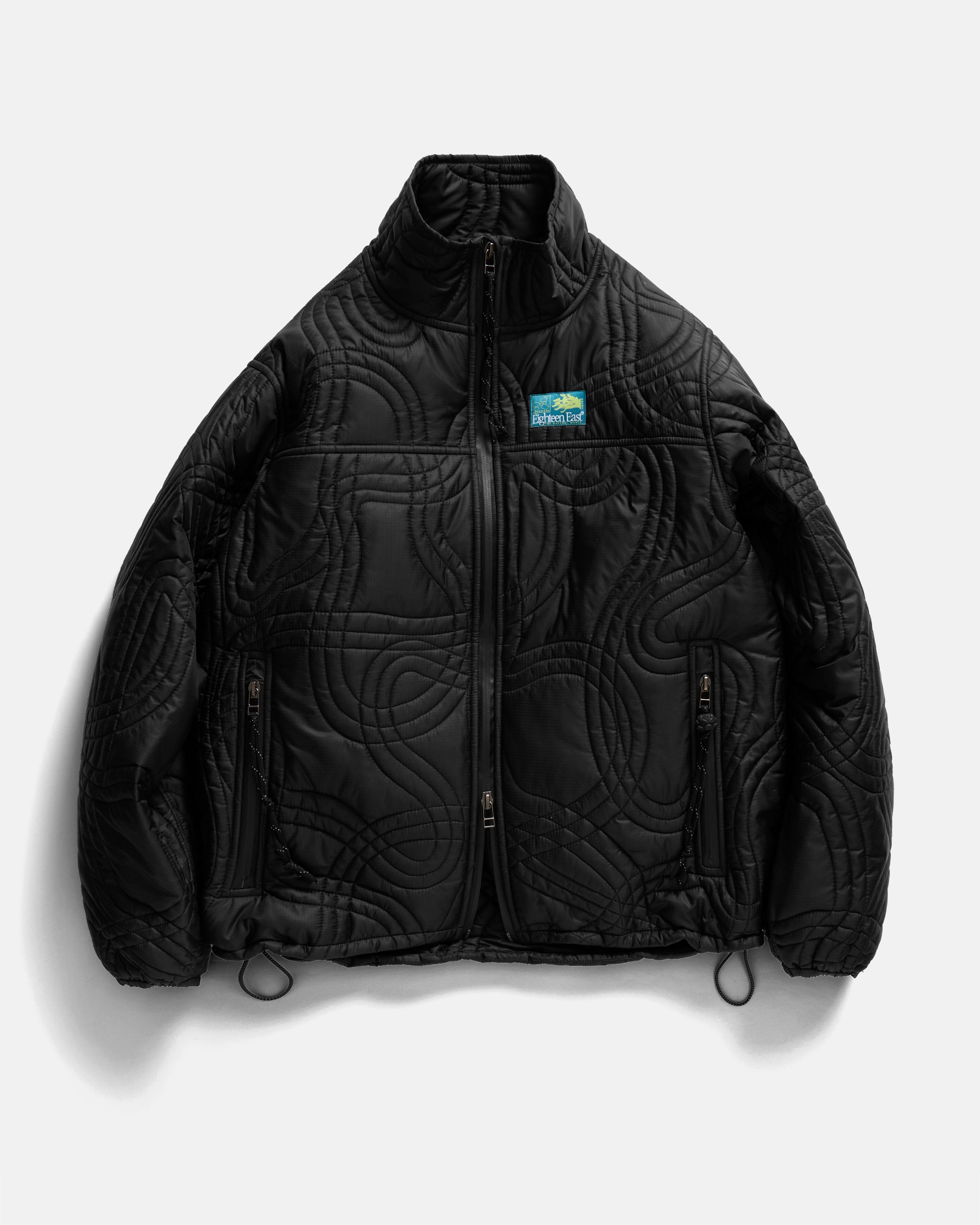 TRACKS QUILTED JACKET - BLACK FLYWEIGHT NYLON RIPSTOP