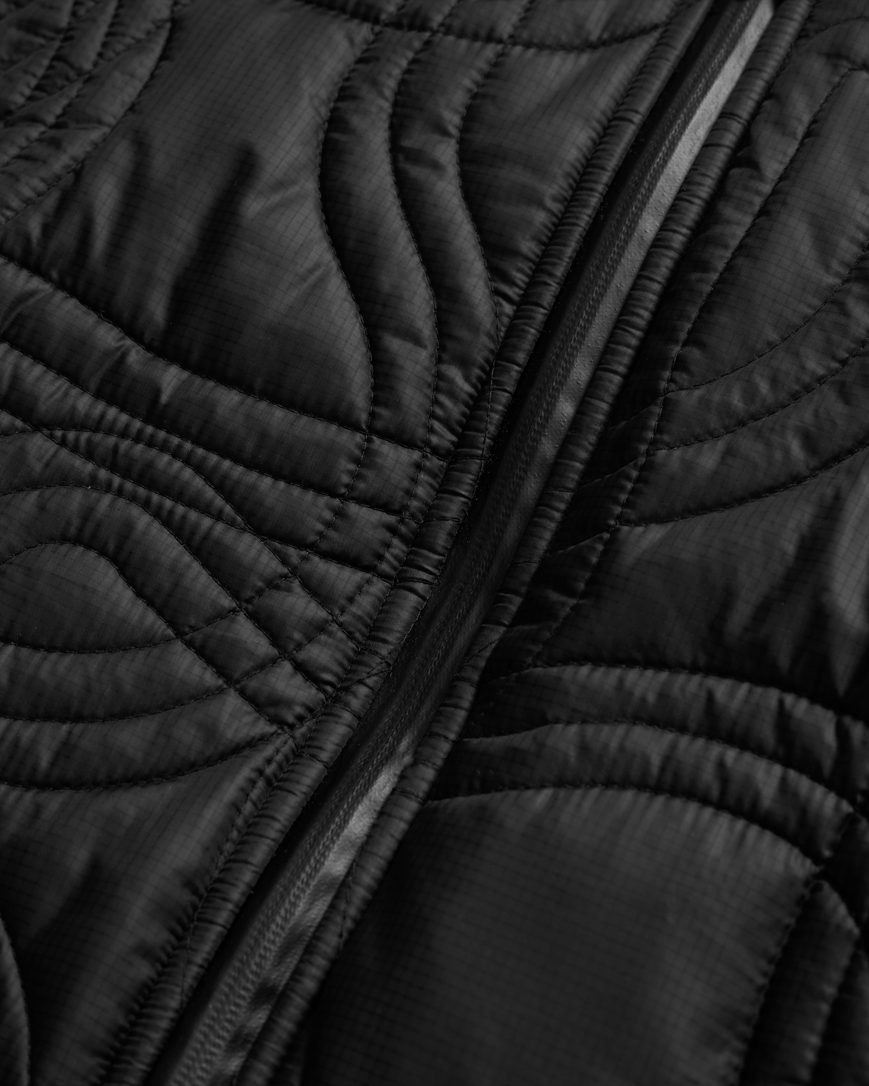 TRACKS QUILTED JACKET - BLACK FLYWEIGHT NYLON RIPSTOP