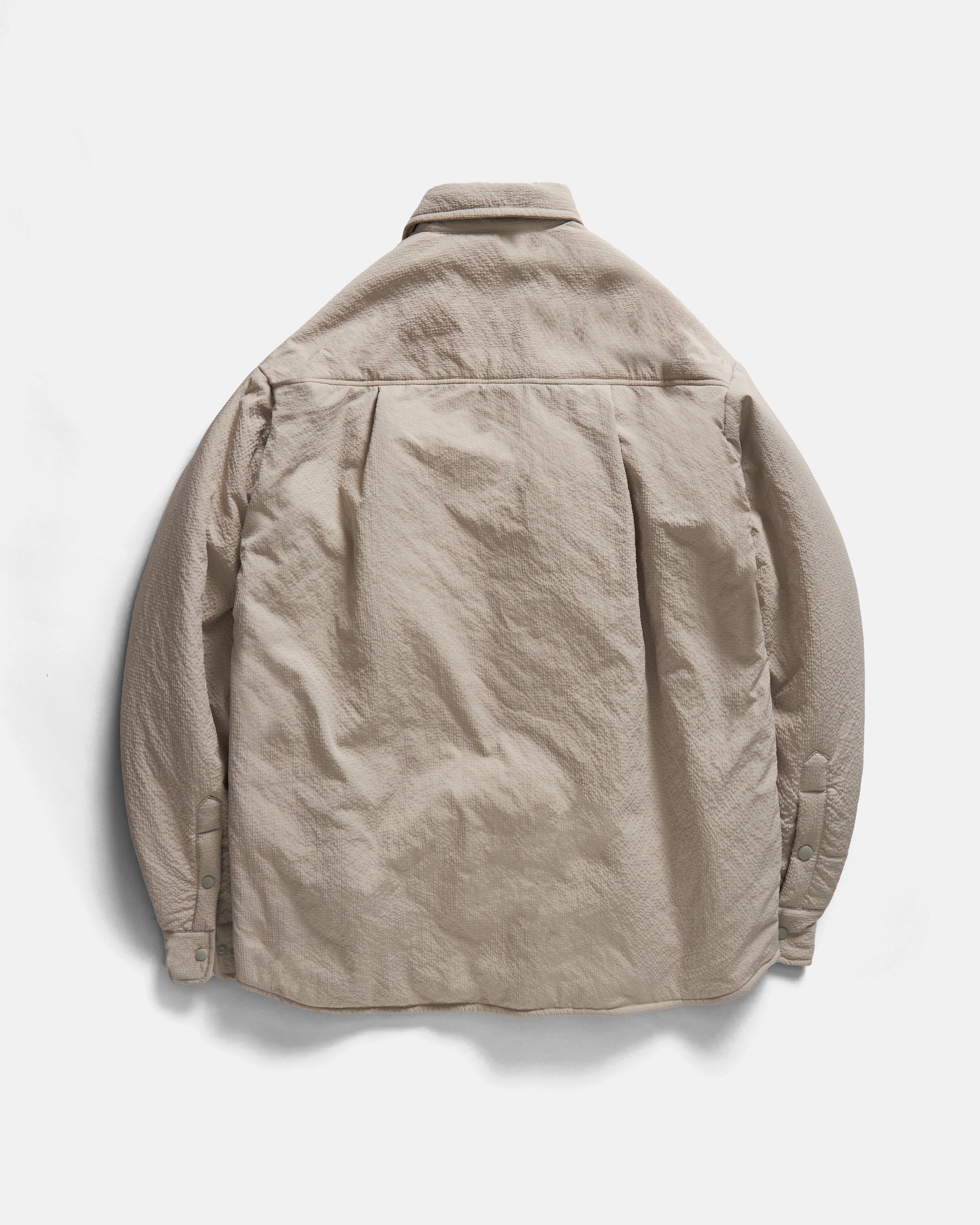 FILLED EASY WORK SHIRT - TRAVERTINE "COBBLESTONE' NYLON RIPSTOP