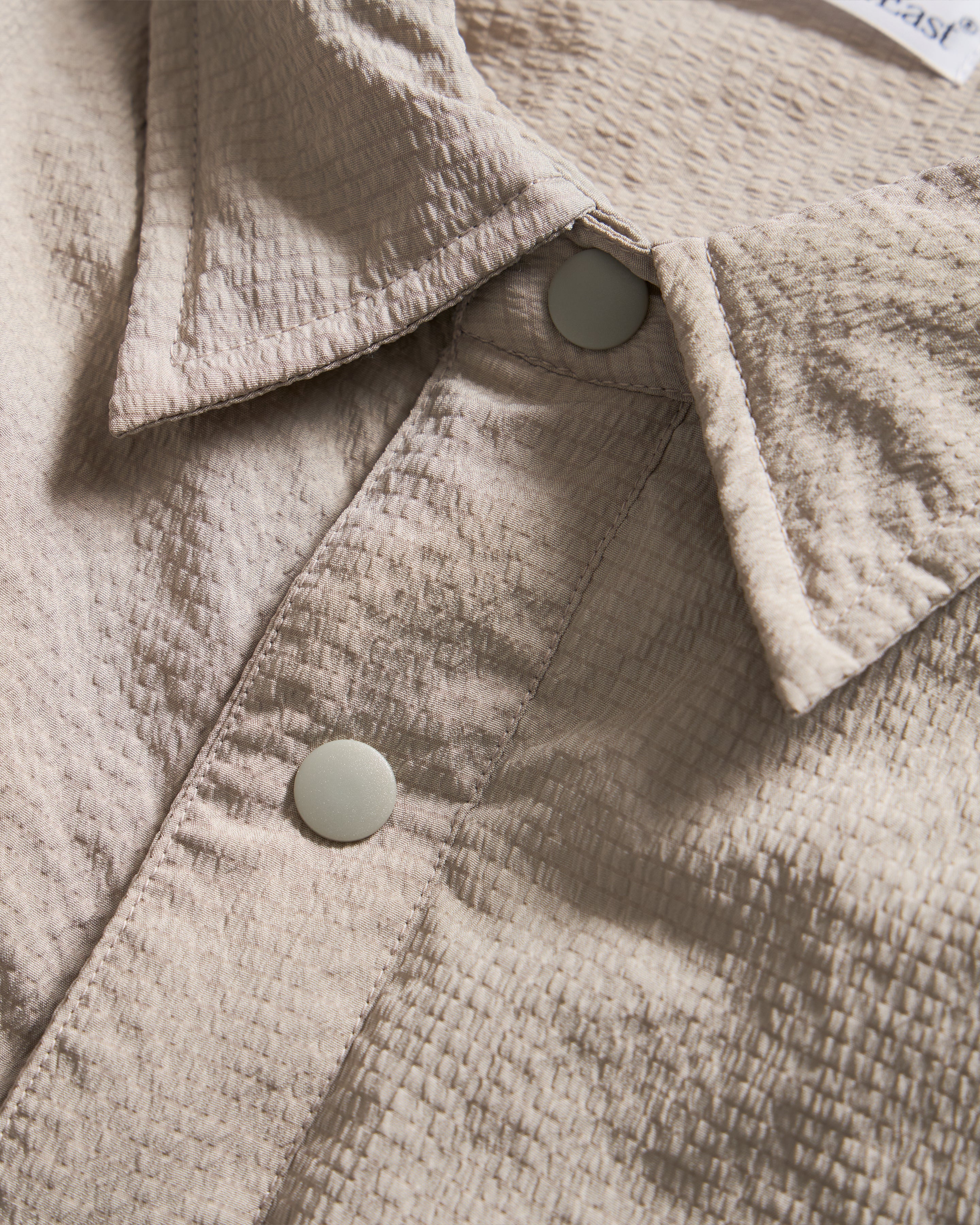 FILLED EASY WORK SHIRT - TRAVERTINE "COBBLESTONE' NYLON RIPSTOP