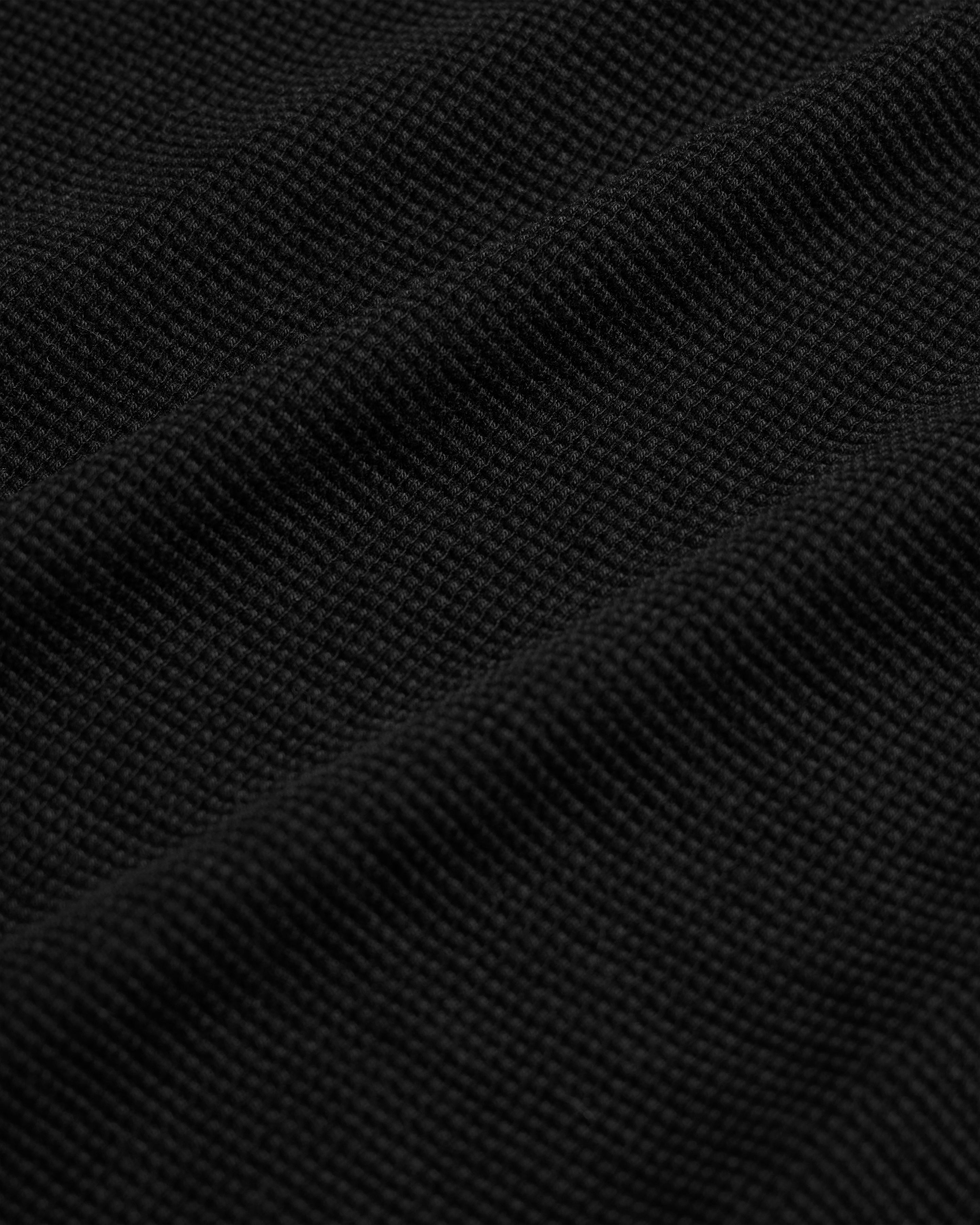 ARIZ LONG SLEEVE CREWNECK - BLACK LIGHTWEIGHT TECH COTTON THERMAL