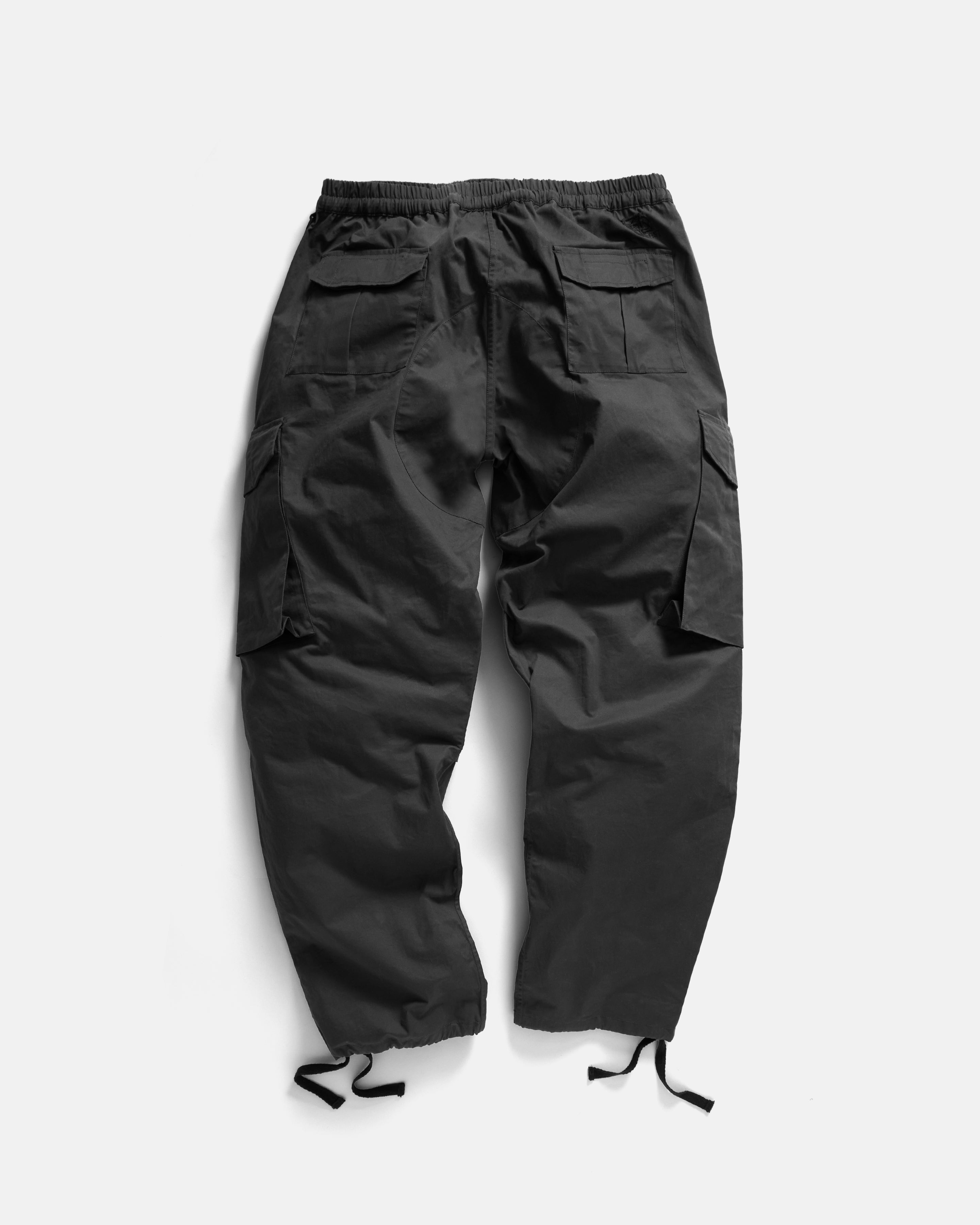 RICHMOND RAF EASY CARGO PANT - SUNBLEACHED BLACK WASHED WAX COTTON