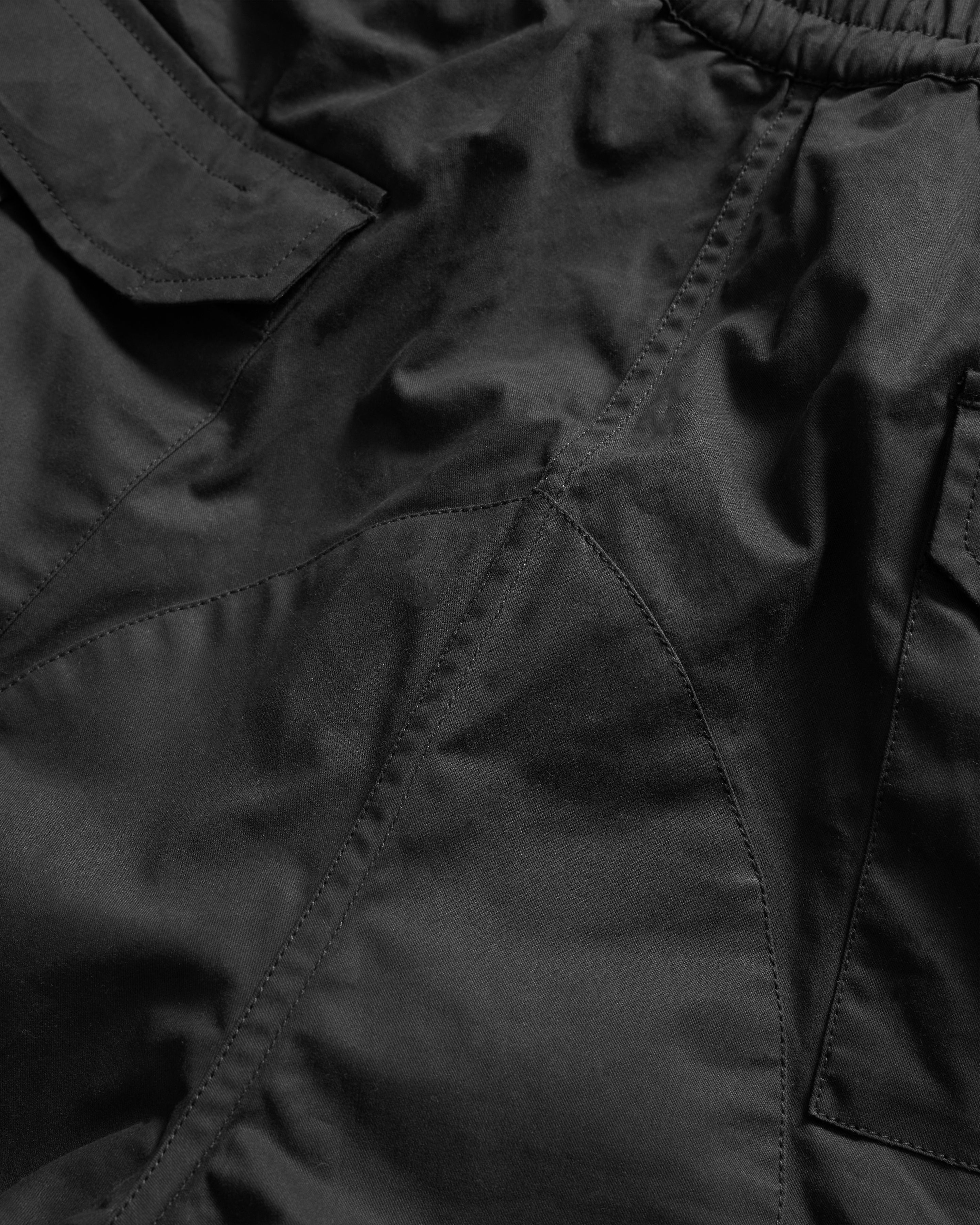 RICHMOND RAF EASY CARGO PANT - SUNBLEACHED BLACK WASHED WAX COTTON