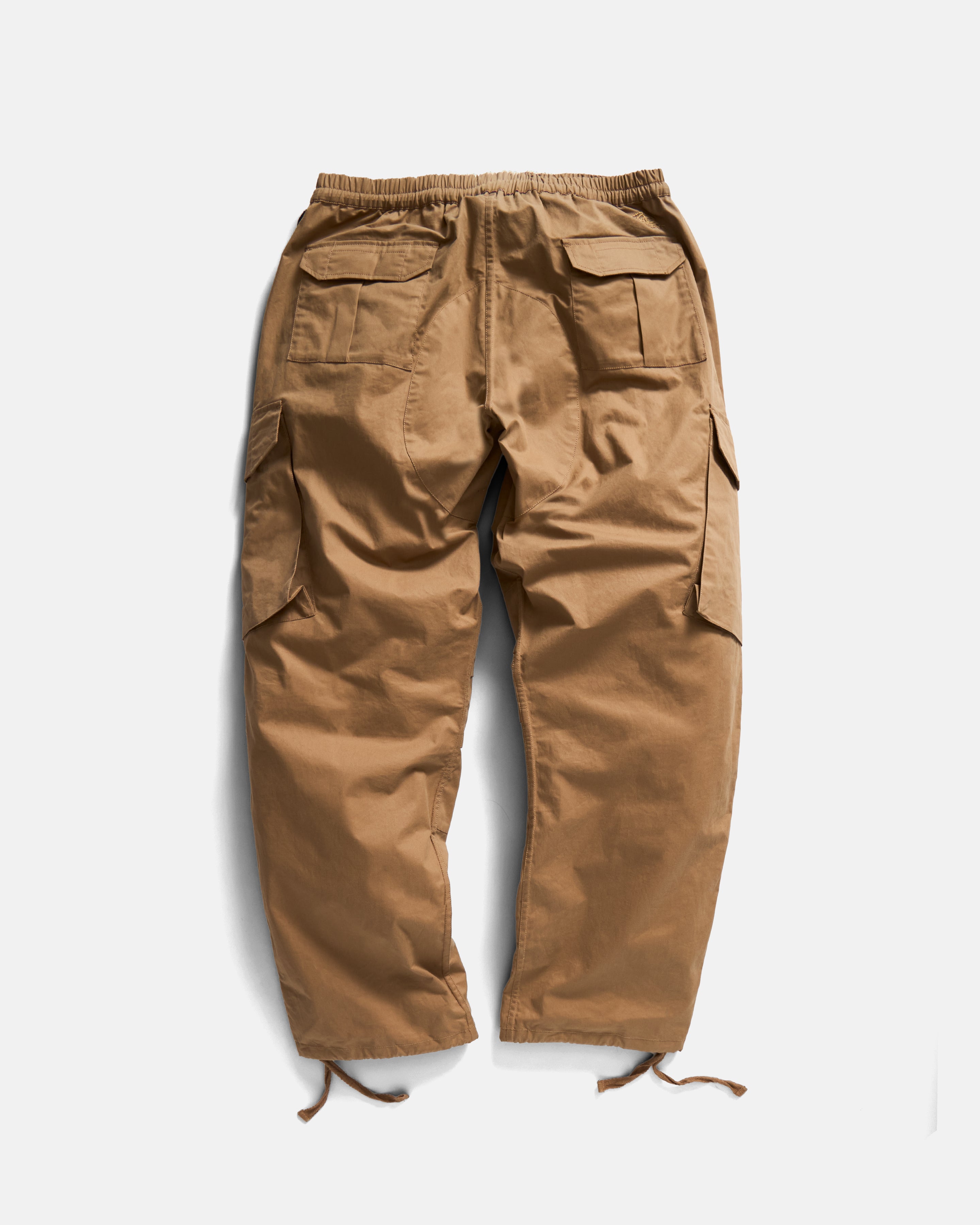 RICHMOND RAF EASY CARGO PANT - SUNBLEACHED BRITISH KHAKI WASHED WAX COTTON