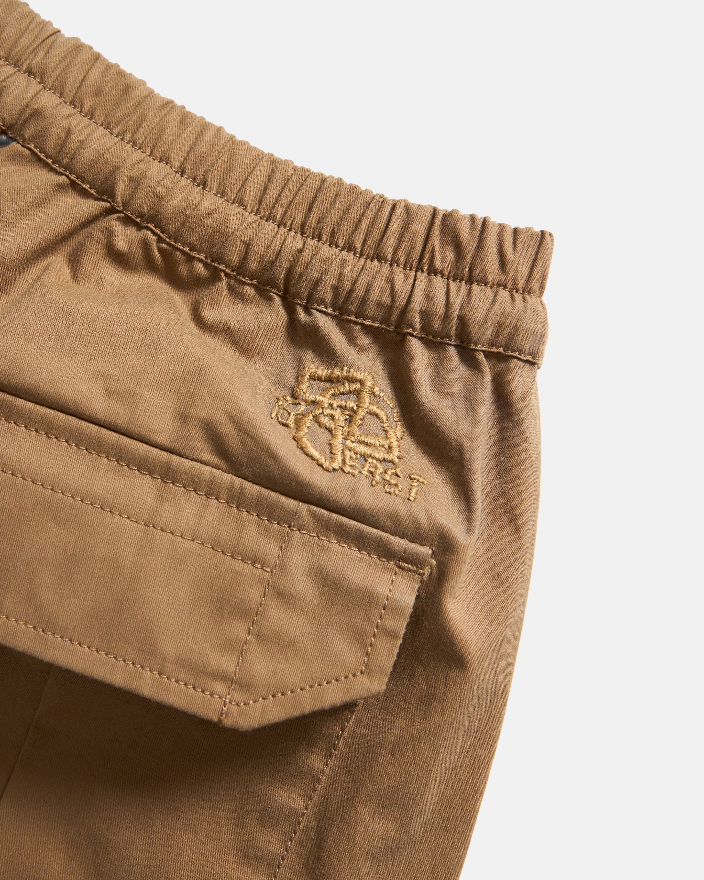 RICHMOND RAF EASY CARGO PANT - SUNBLEACHED BRITISH KHAKI WASHED WAX COTTON