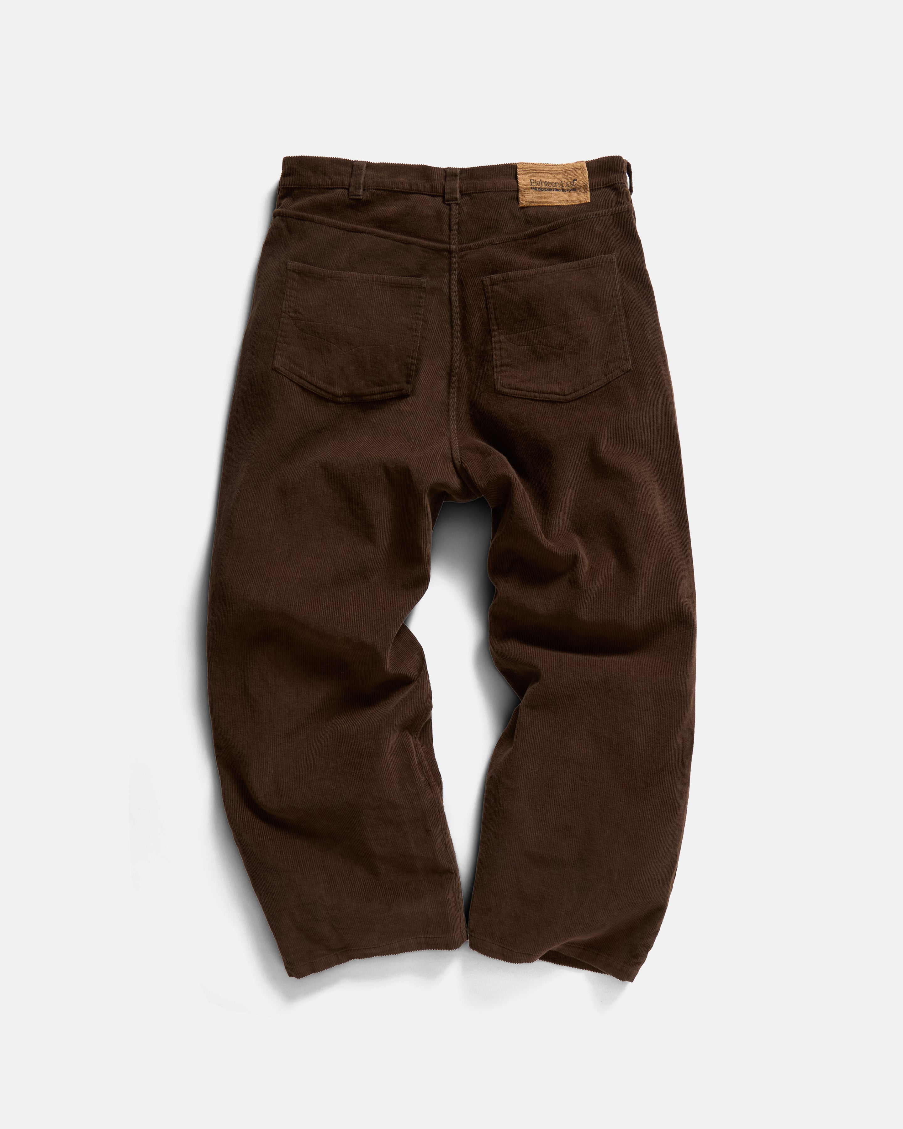 MATTEO FIVE POCKET CORDS - EARTHEN BROWN COTTON CORDUROY – 18 East MATTEO FIVE POCKET CORDS - EARTHEN BROWN COTTON CORDUROY – 18 East