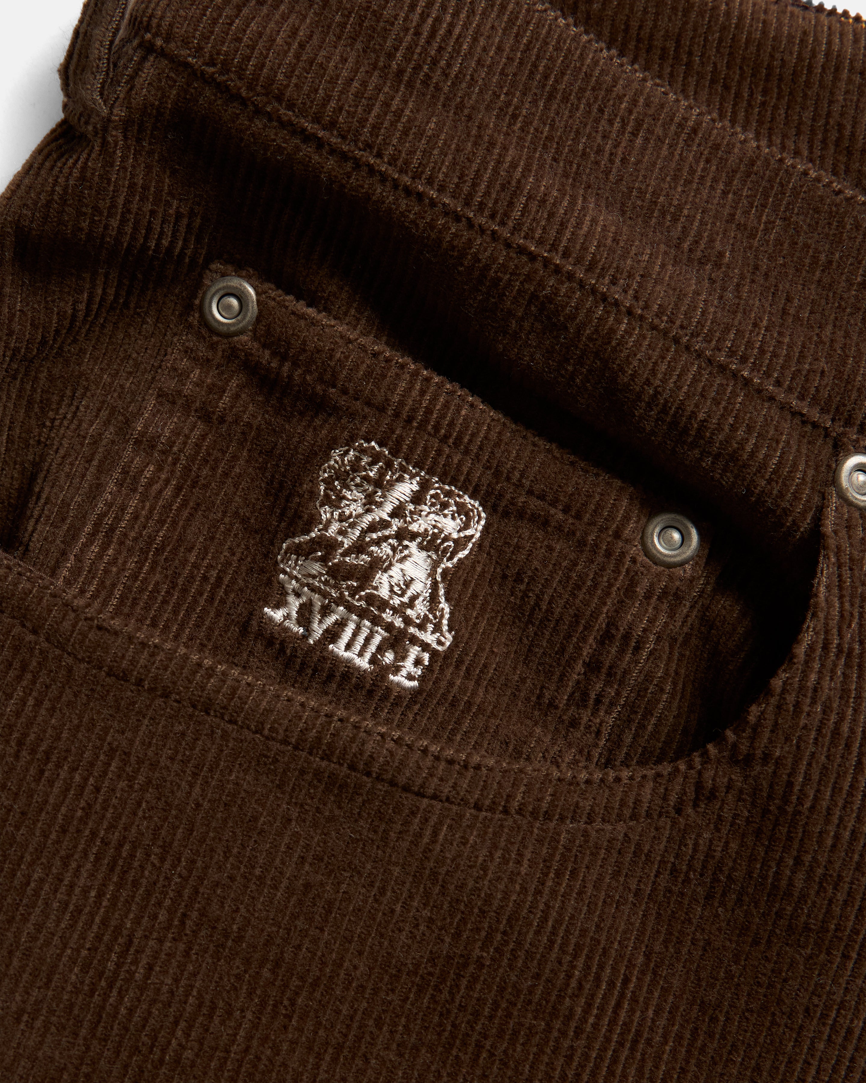 MATTEO FIVE POCKET CORDS - EARTHEN BROWN COTTON CORDUROY