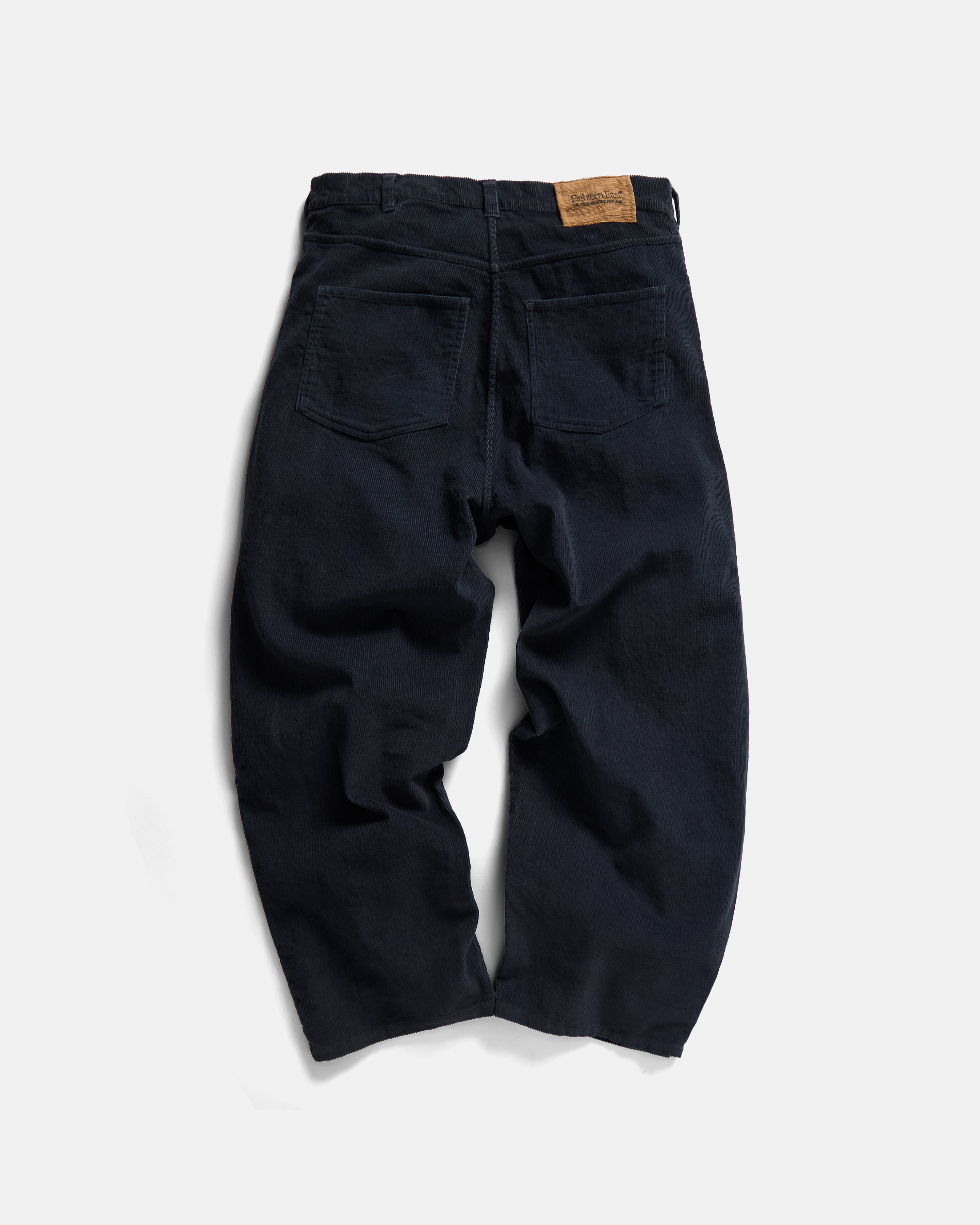 MATTEO FIVE POCKET CORDS - FADED MIDNIGHT NAVY COTTON CORDUROY