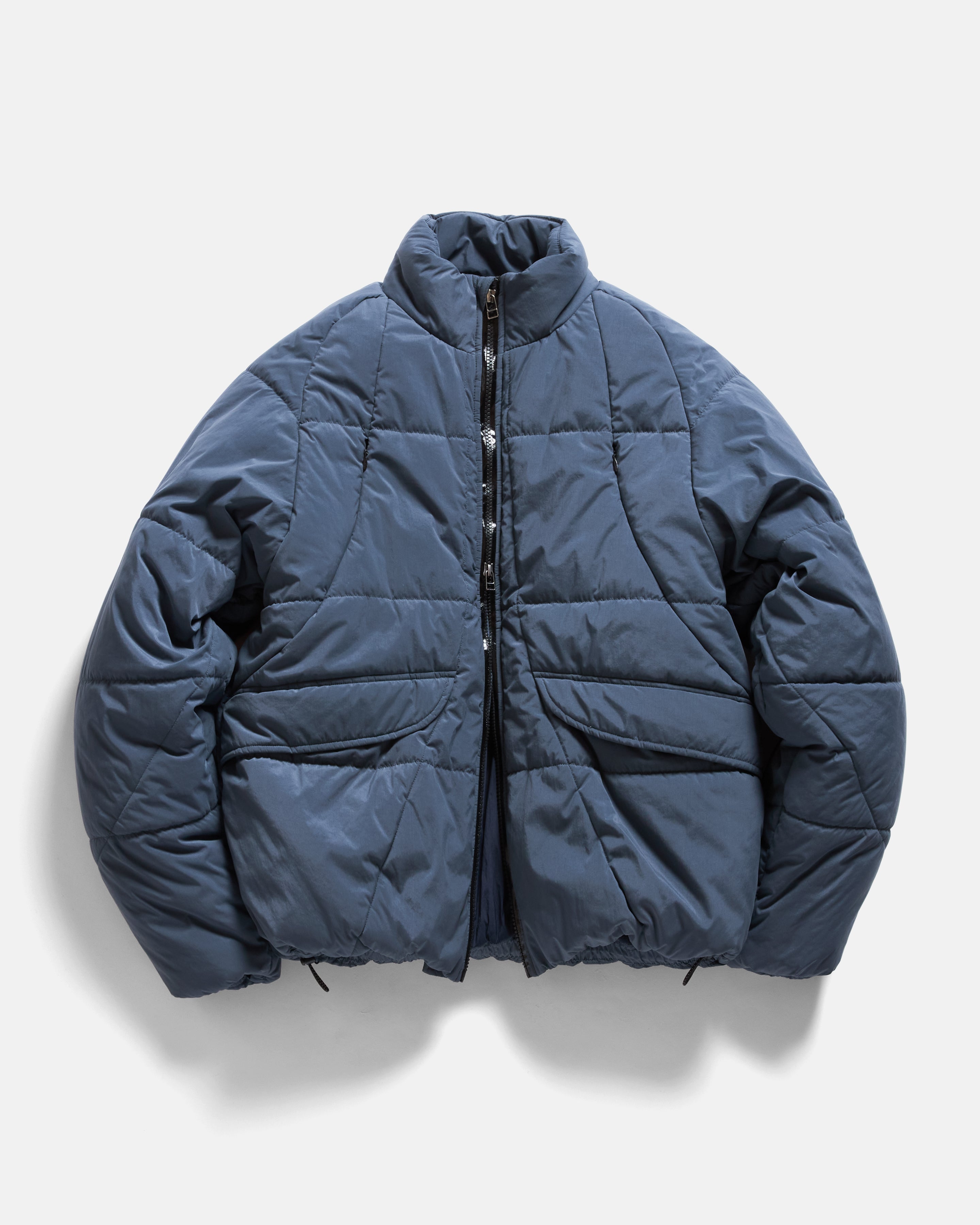 HOLLAND QUILTED JACKET - ELEPHANT BLUE WATER-REPELLENT NYLON