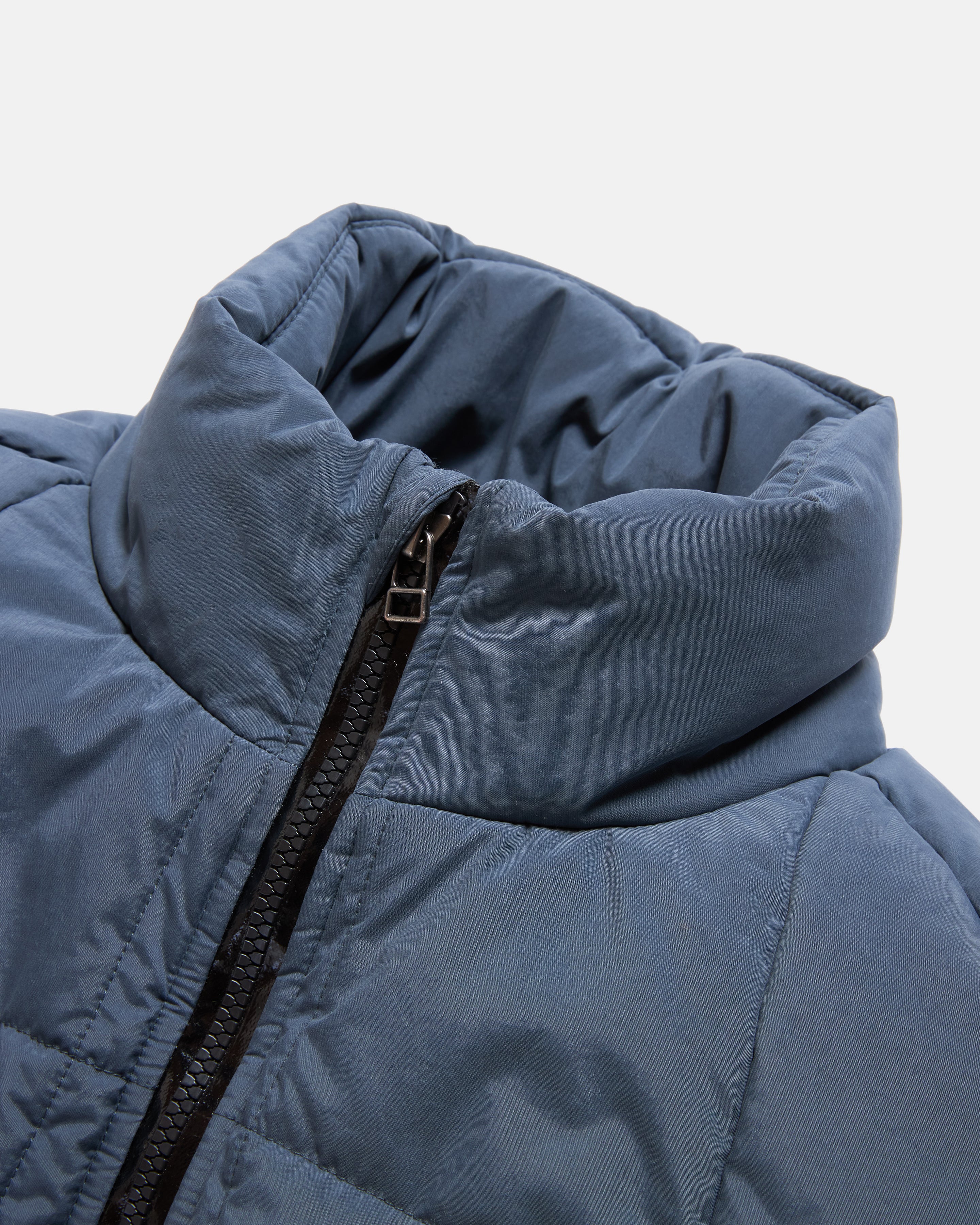 HOLLAND QUILTED JACKET - ELEPHANT BLUE WATER-REPELLENT NYLON