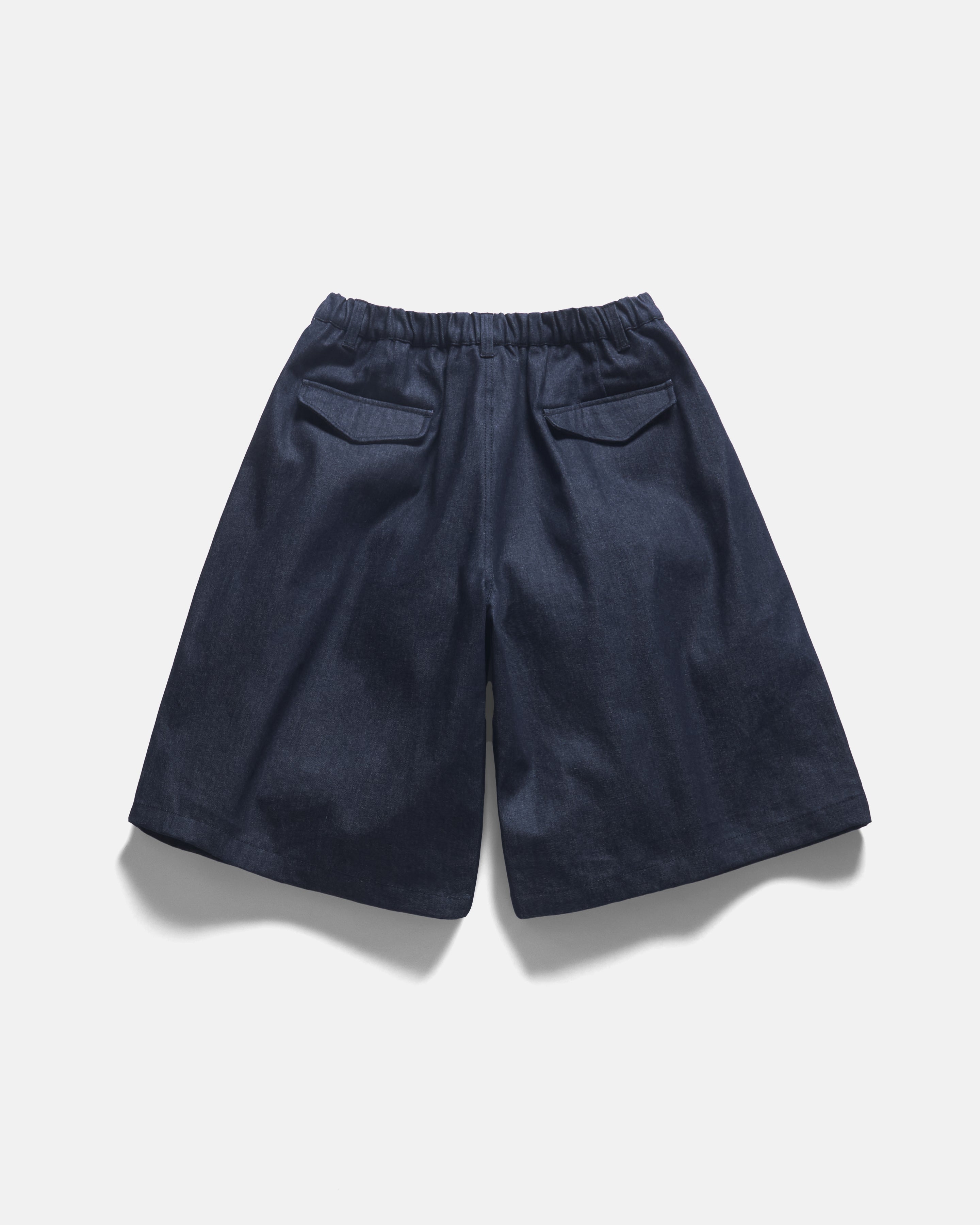 EMERY PLEATED BIG SHORTS - 13 oz. RAW DENIM