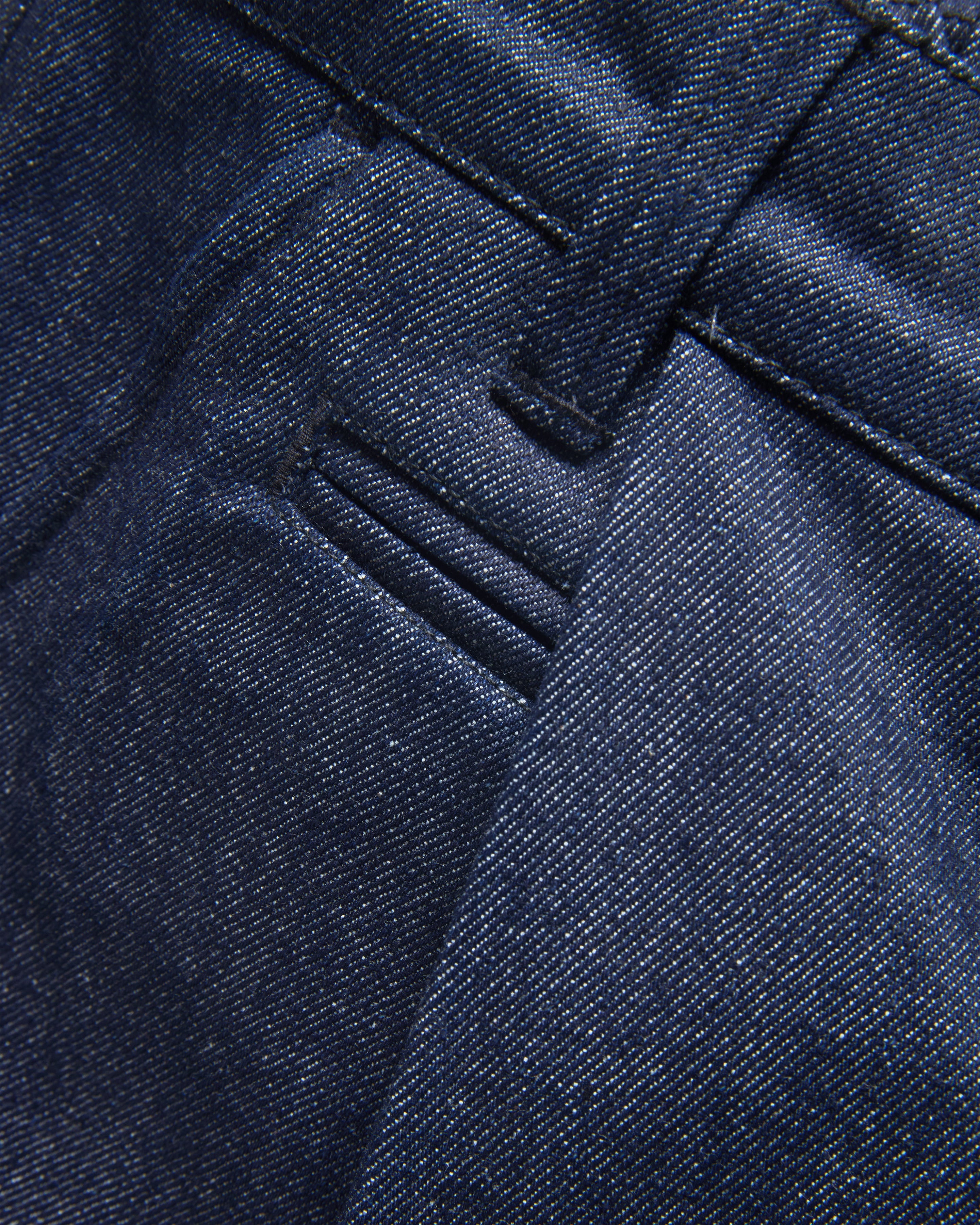 EMERY PLEATED BIG SHORTS - 13 oz. RAW DENIM