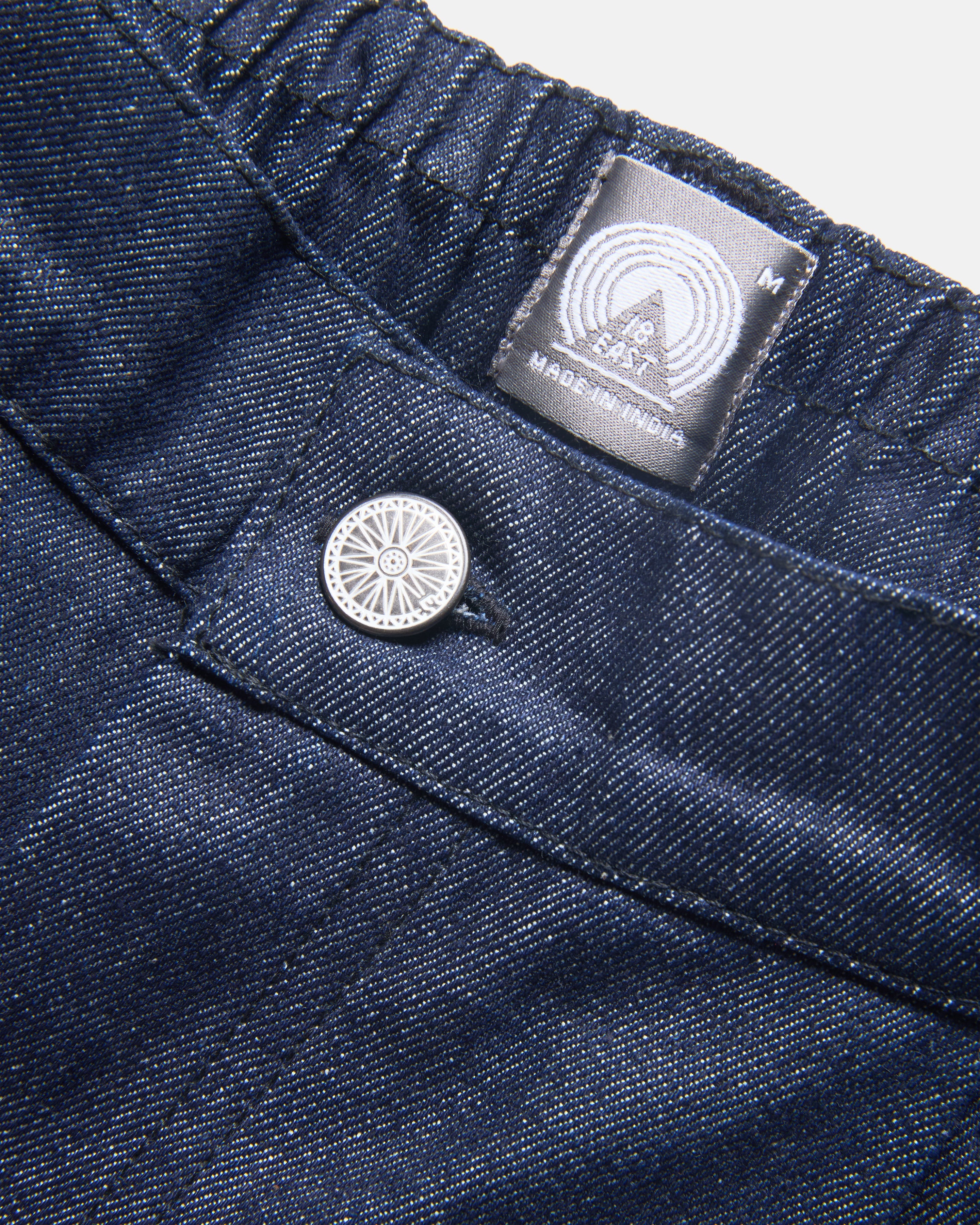 EMERY PLEATED BIG SHORTS - 13 oz. RAW DENIM