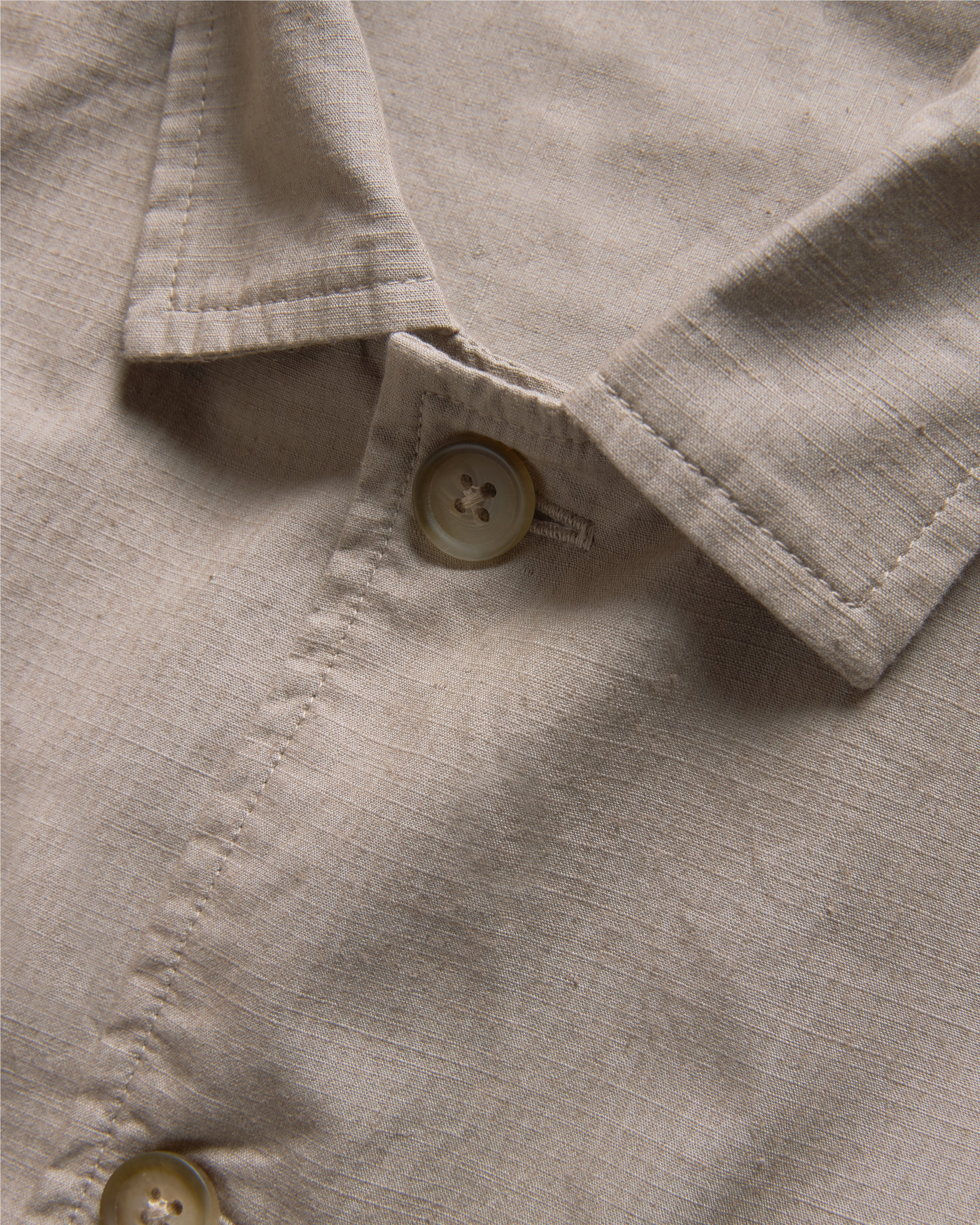 SAM SHIRT JACKET - VINTAGE KHAKI COTTON MICRO RIPSTOP