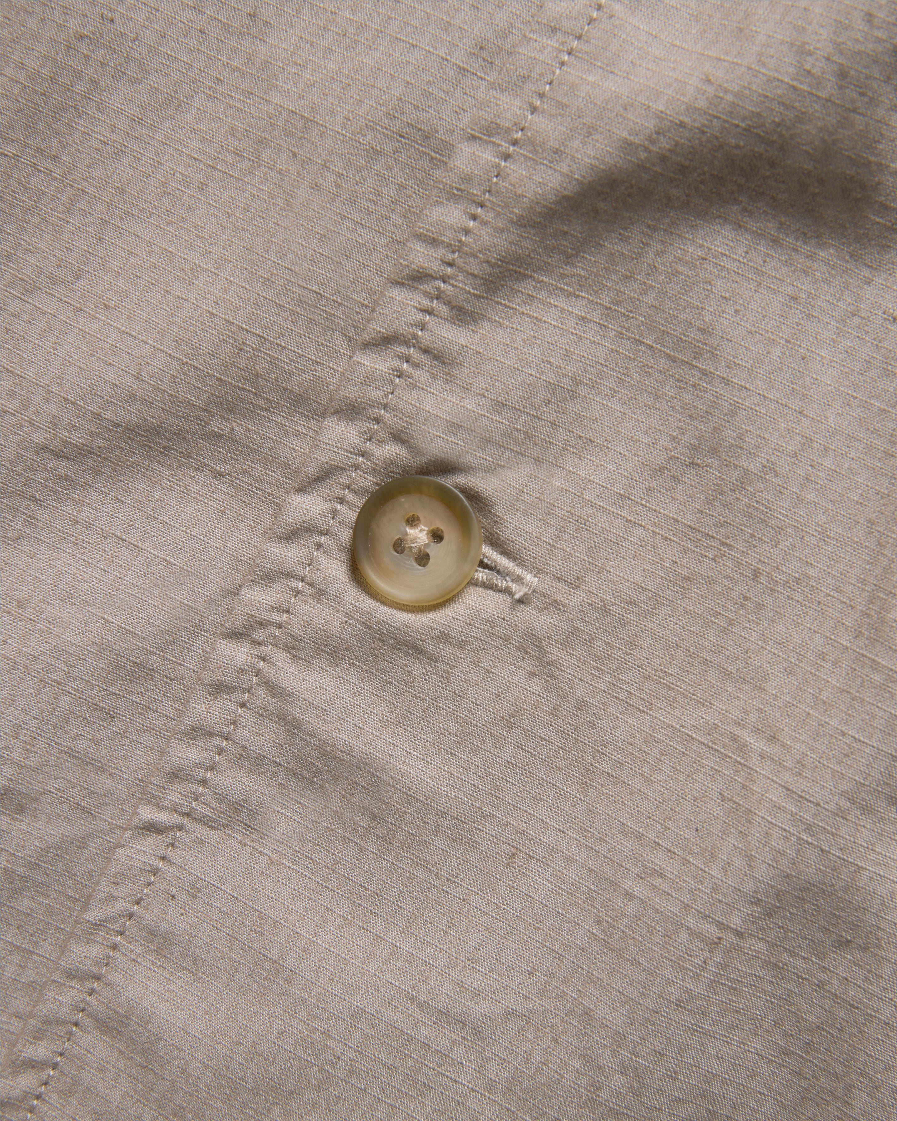 SAM SHIRT JACKET - VINTAGE KHAKI COTTON MICRO RIPSTOP