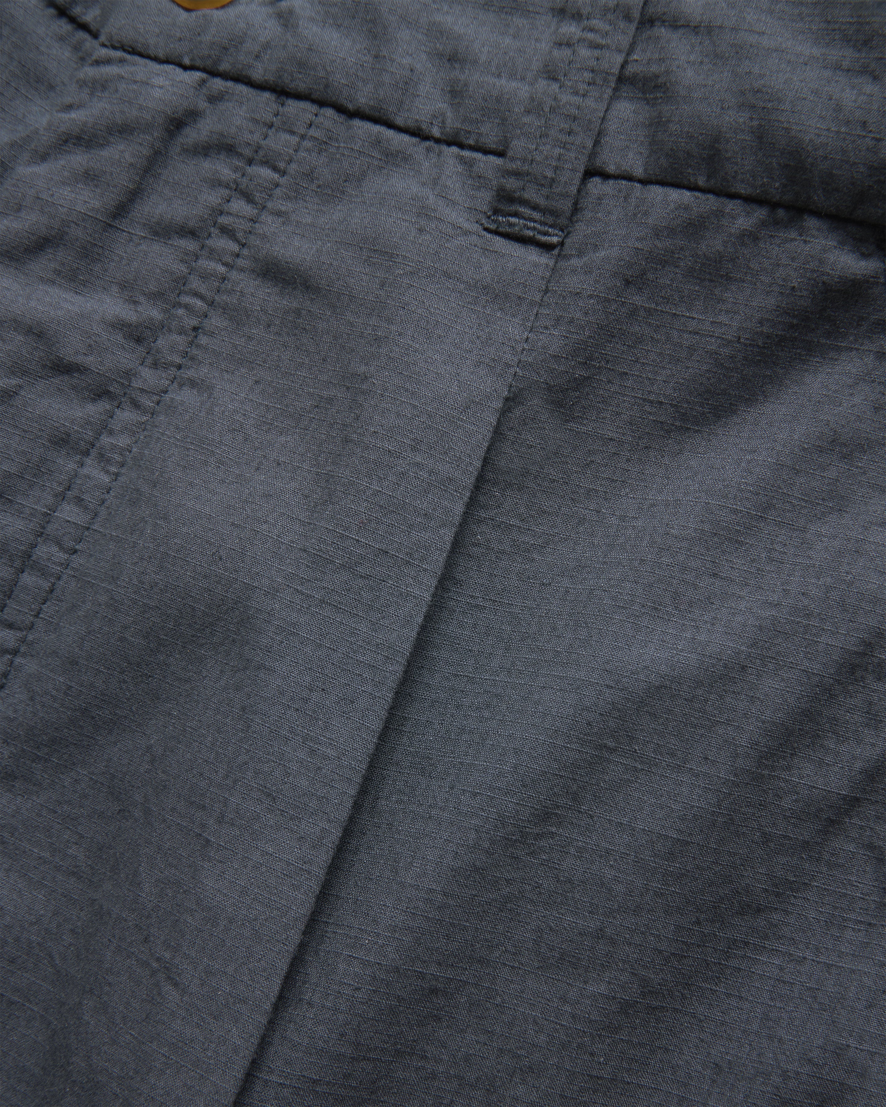 JIAN SINGLE PLEAT PANT - WASHED SLATE COTTON MICRO RIPSTOP