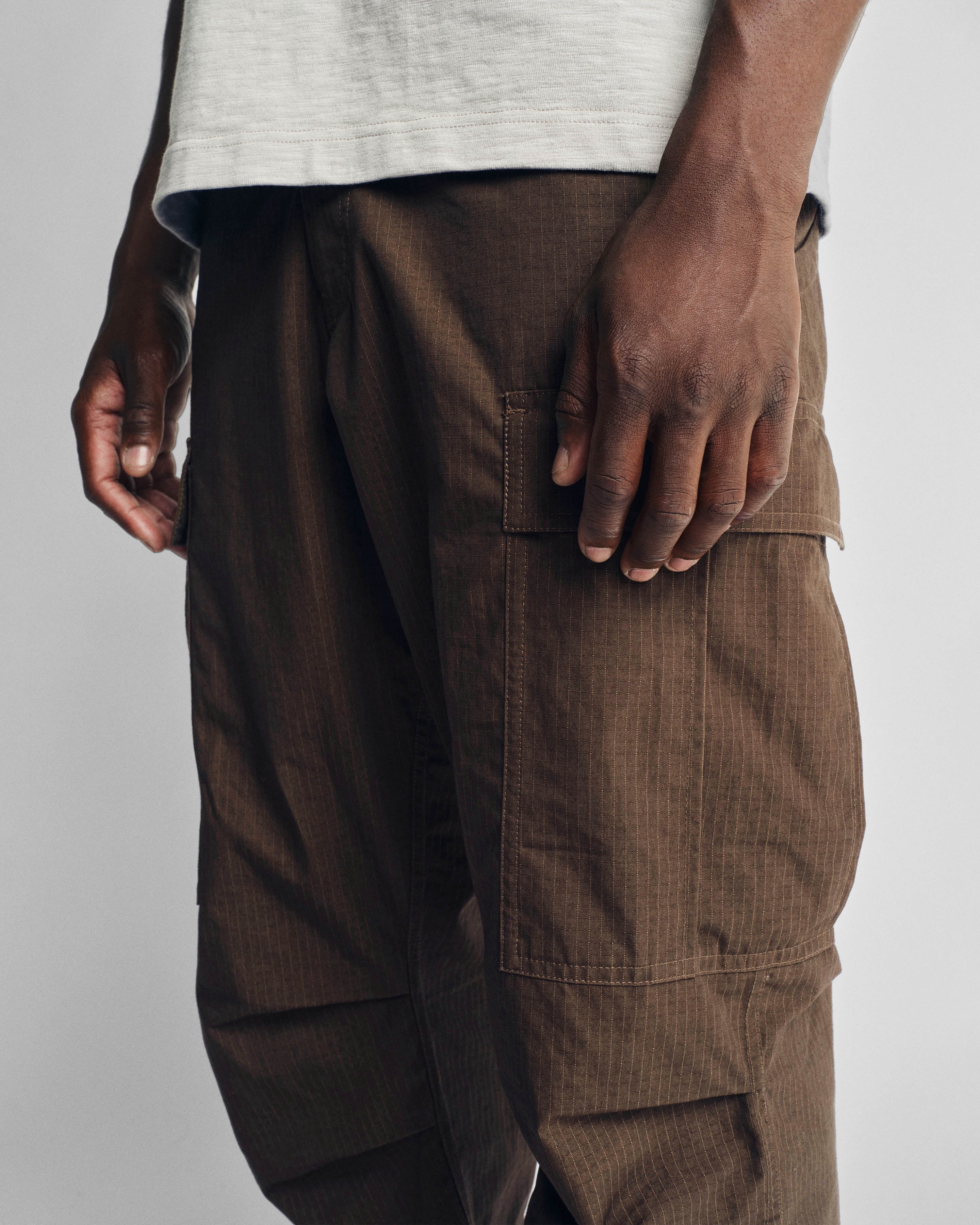 TAC UTILITY CARGO PANT - COCOA / KHAKI DOUBLE-DYE COTTON/NYLON RIPSTOP