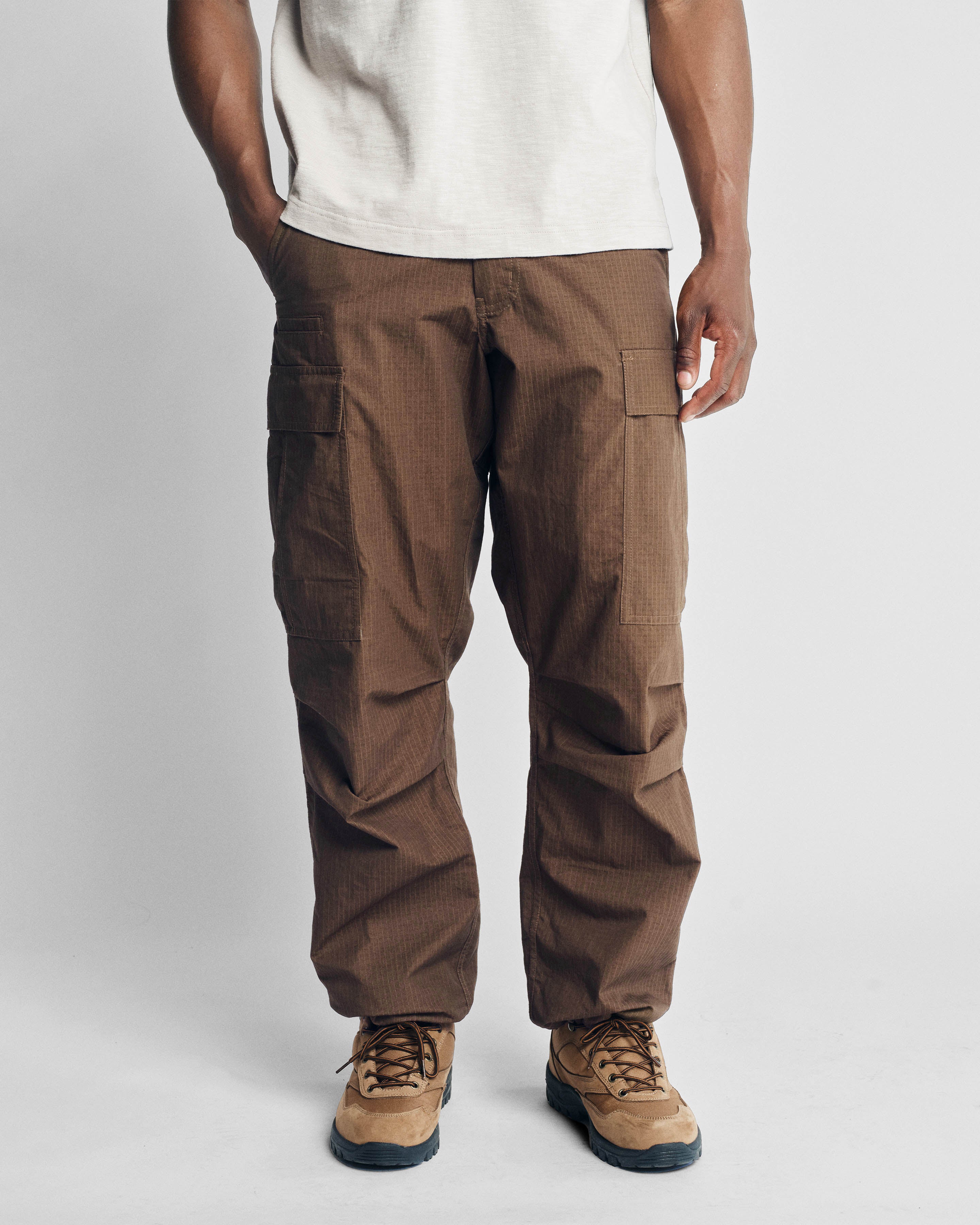 TAC UTILITY CARGO PANT - COCOA / KHAKI DOUBLE-DYE COTTON/NYLON RIPSTOP