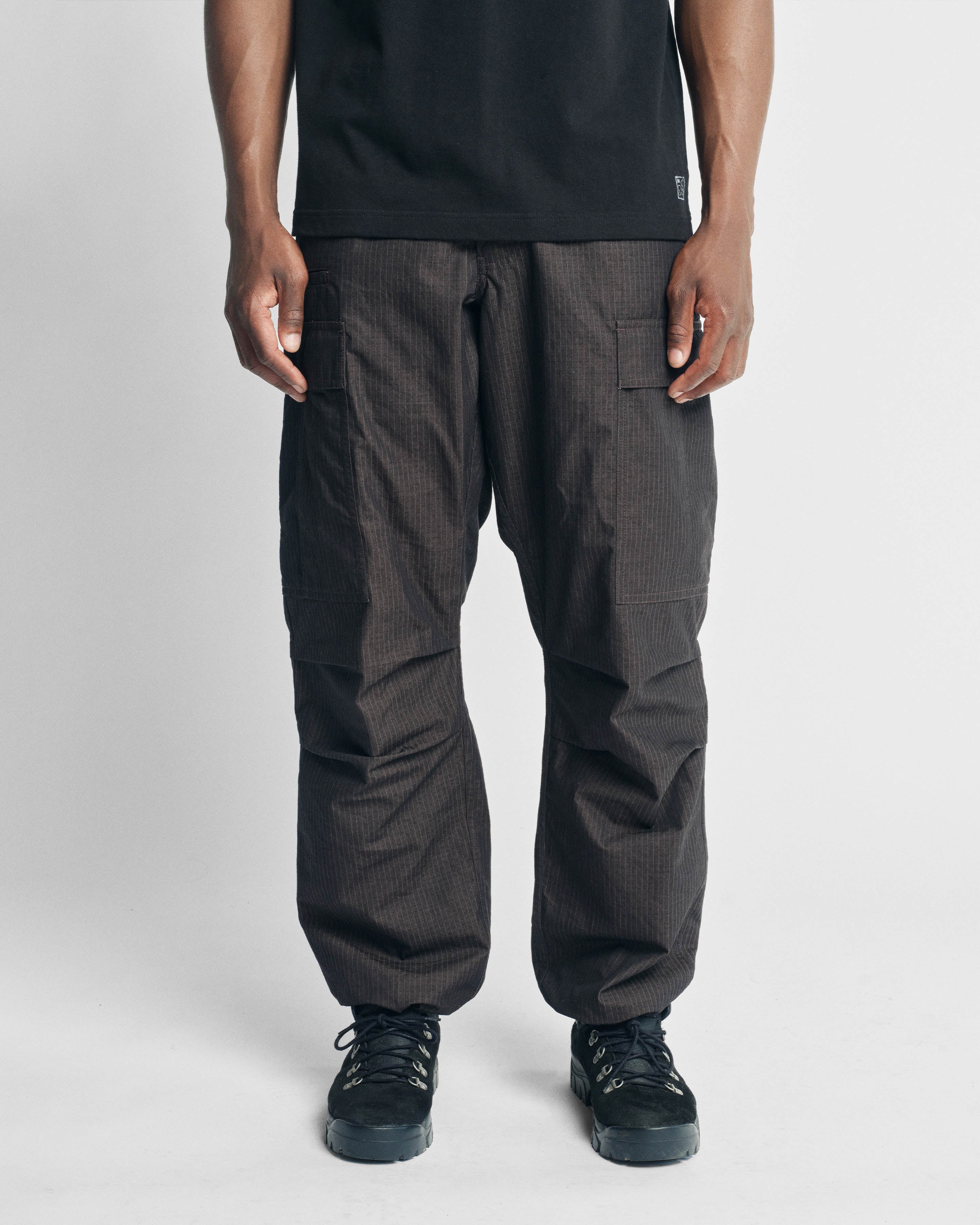 TAC UTILITY CARGO PANT - BLACK / KHAKI DOUBLE-DYE COTTON/NYLON RIPSTOP