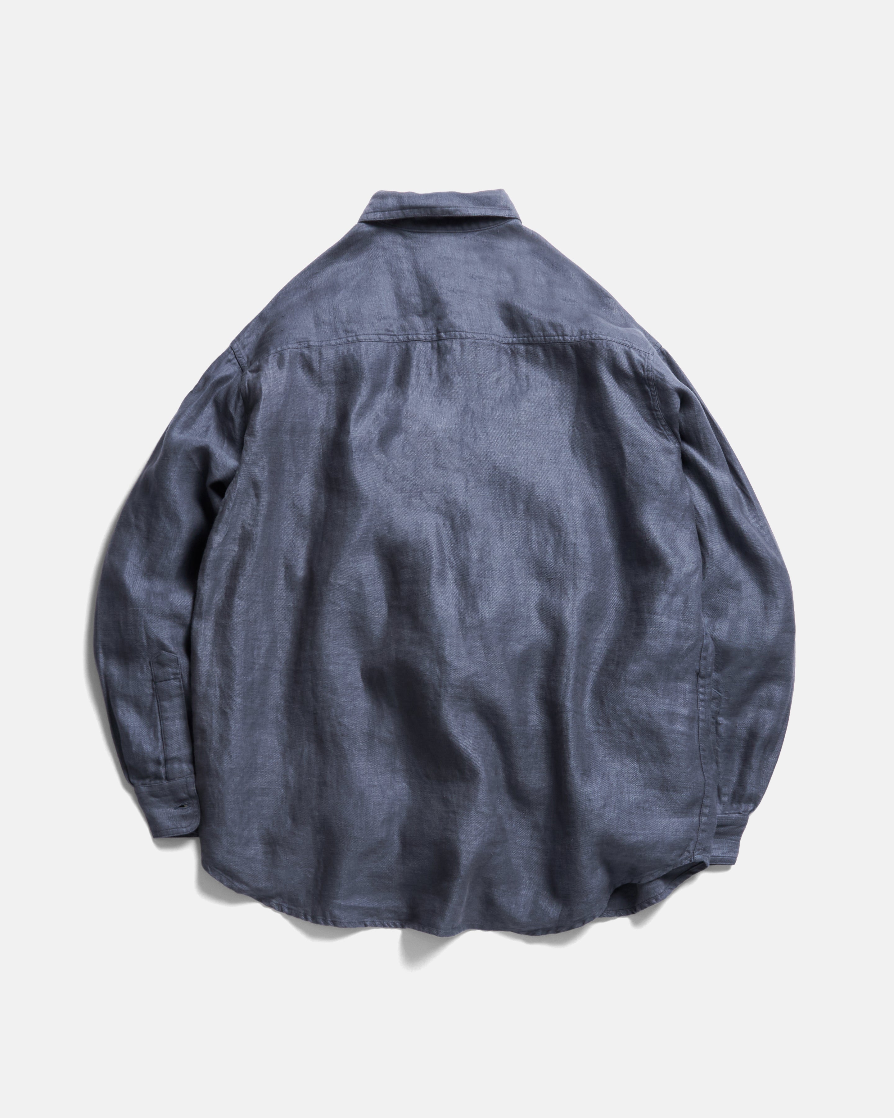 DURETTE UTILITY SHIRT - TURBULENCE SLATE LINEN TWILL