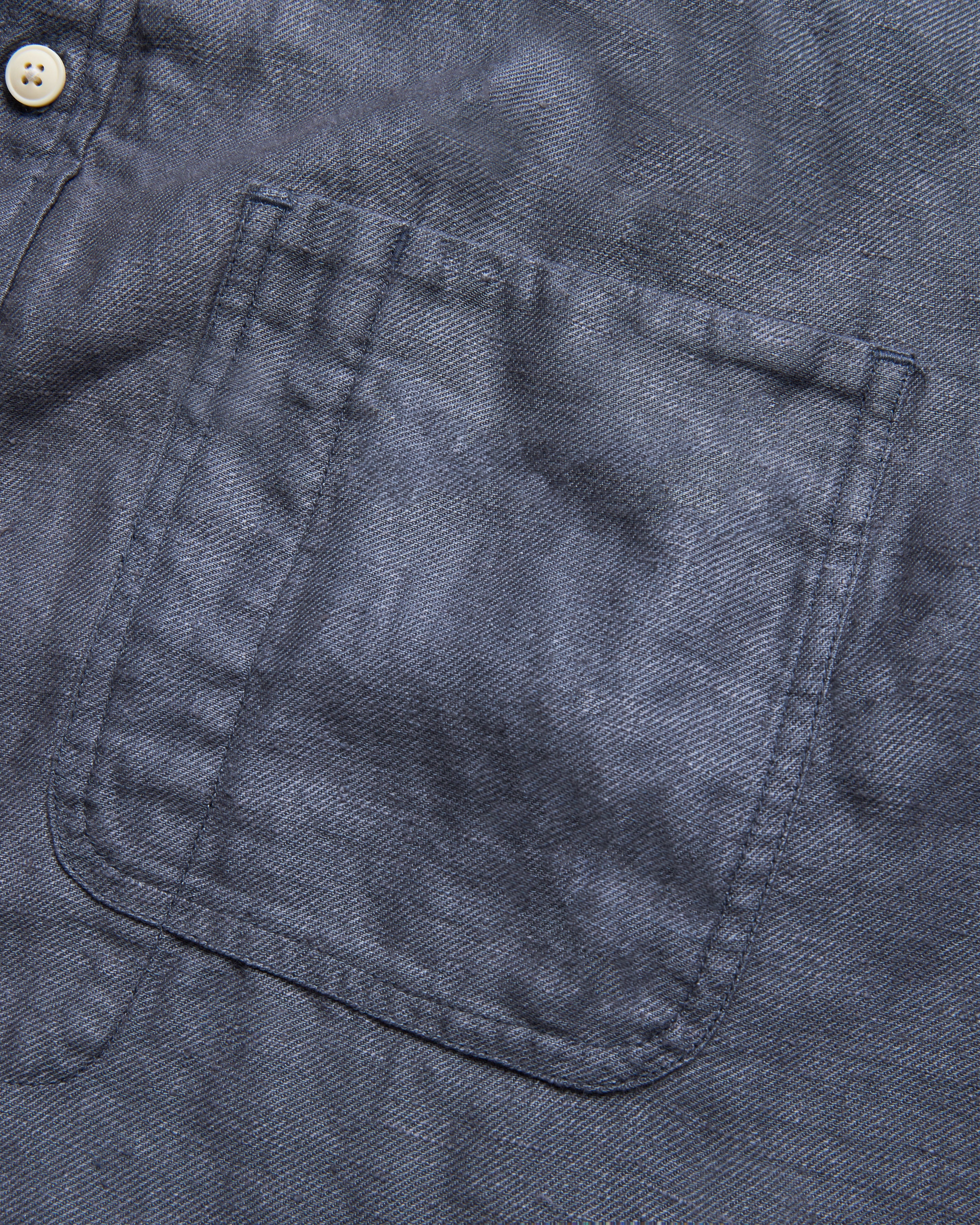 DURETTE UTILITY SHIRT - TURBULENCE SLATE LINEN TWILL