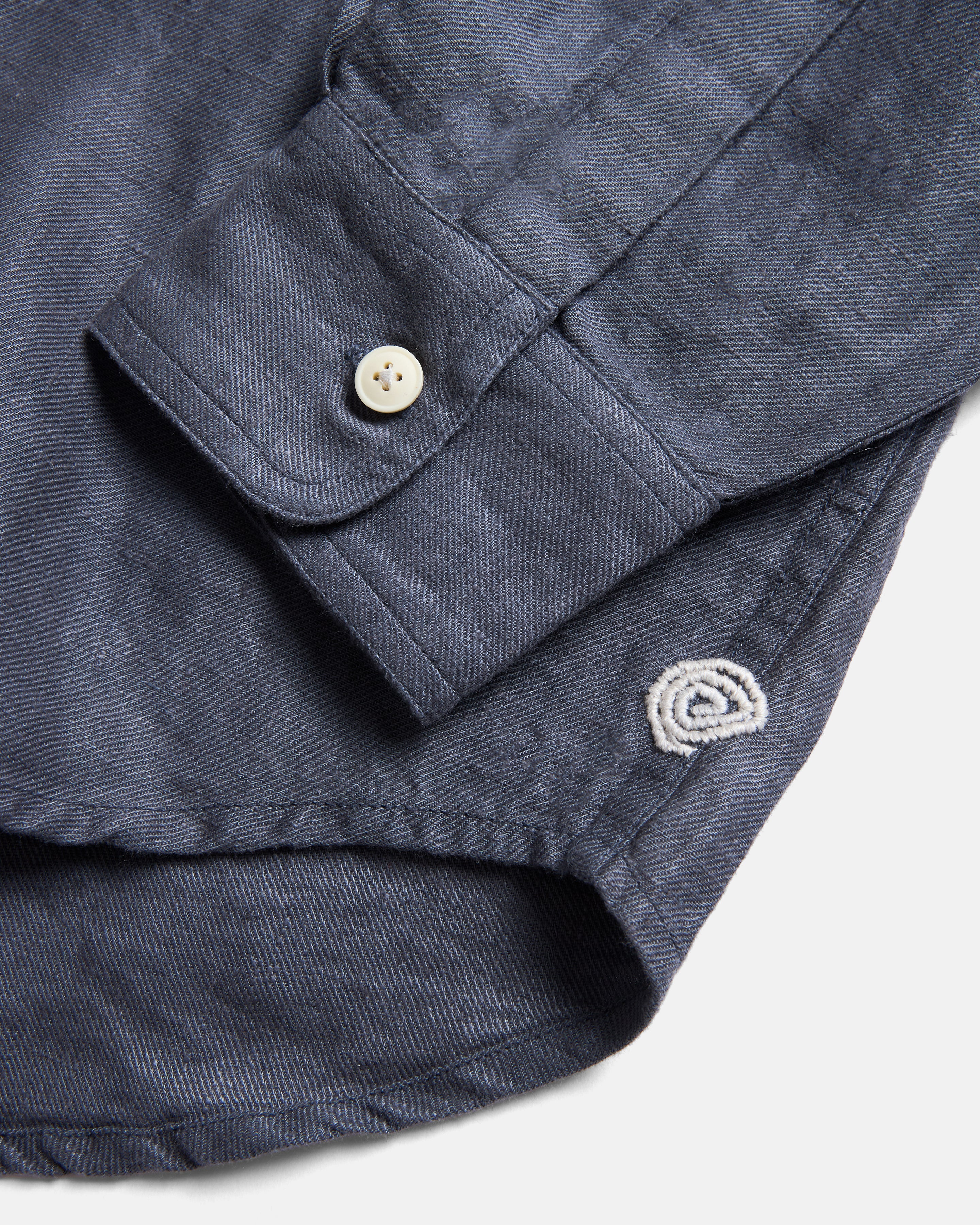 DURETTE UTILITY SHIRT - TURBULENCE SLATE LINEN TWILL